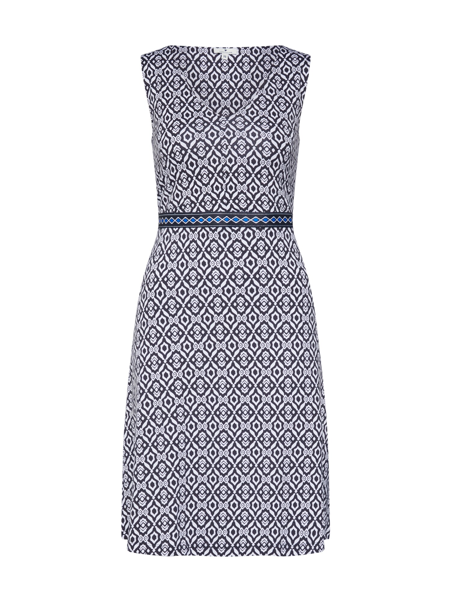 Tom Tailor Dames Jurk Zwart Wit tom tailor kopen in de aanbieding