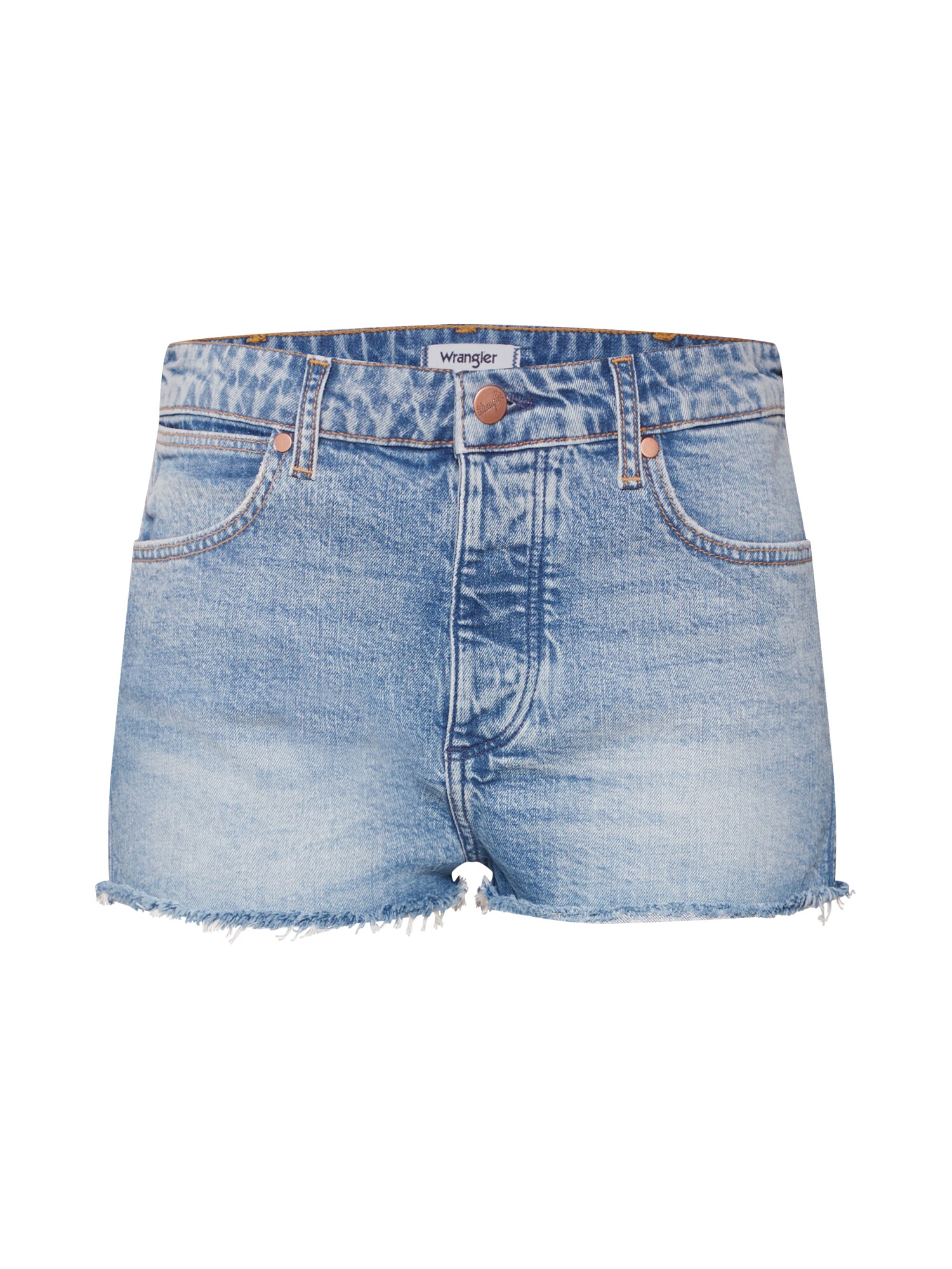 Wrangler Dames Jeans The Short Blauw Denim wrangler kopen in de aanbieding