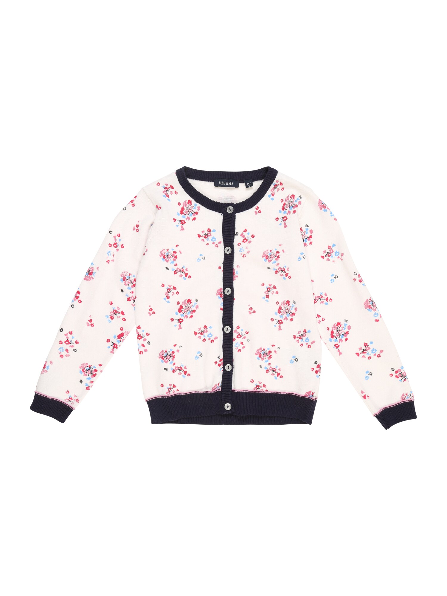 Blue Seven Meisjes Gebreid Vest Gemengde Kleuren Wit blue seven kopen in de aanbieding