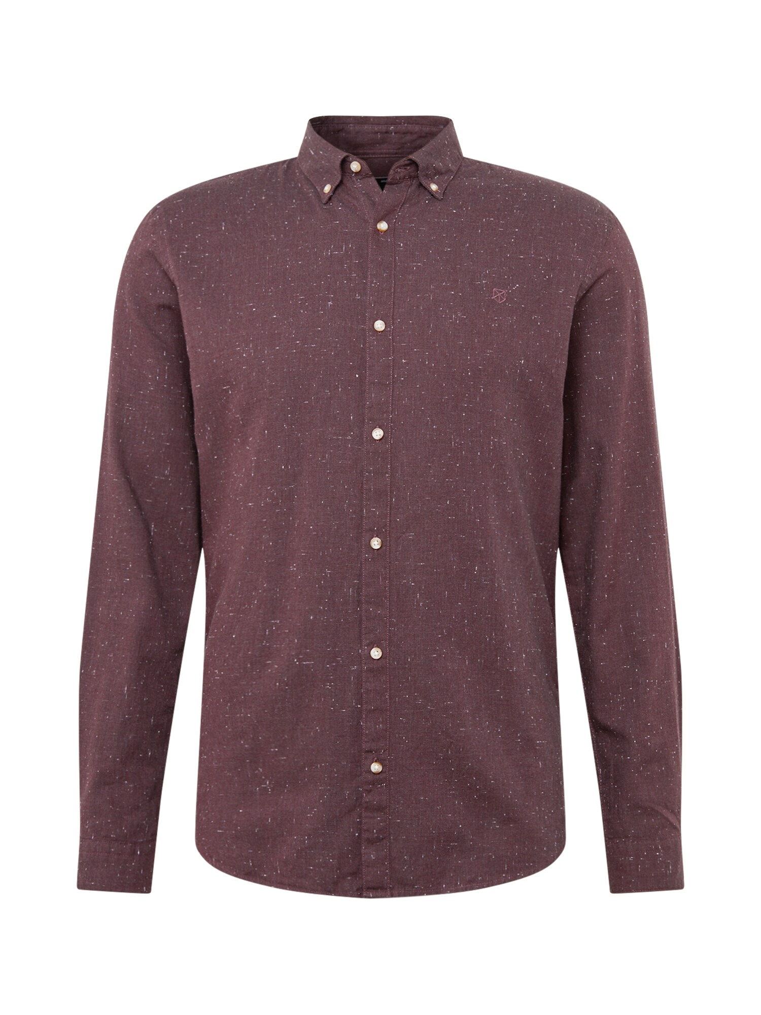 JACK & JONES Dalykiniai marškiniai 'BLALOGO AUTUMN'  vyno raudona spalva