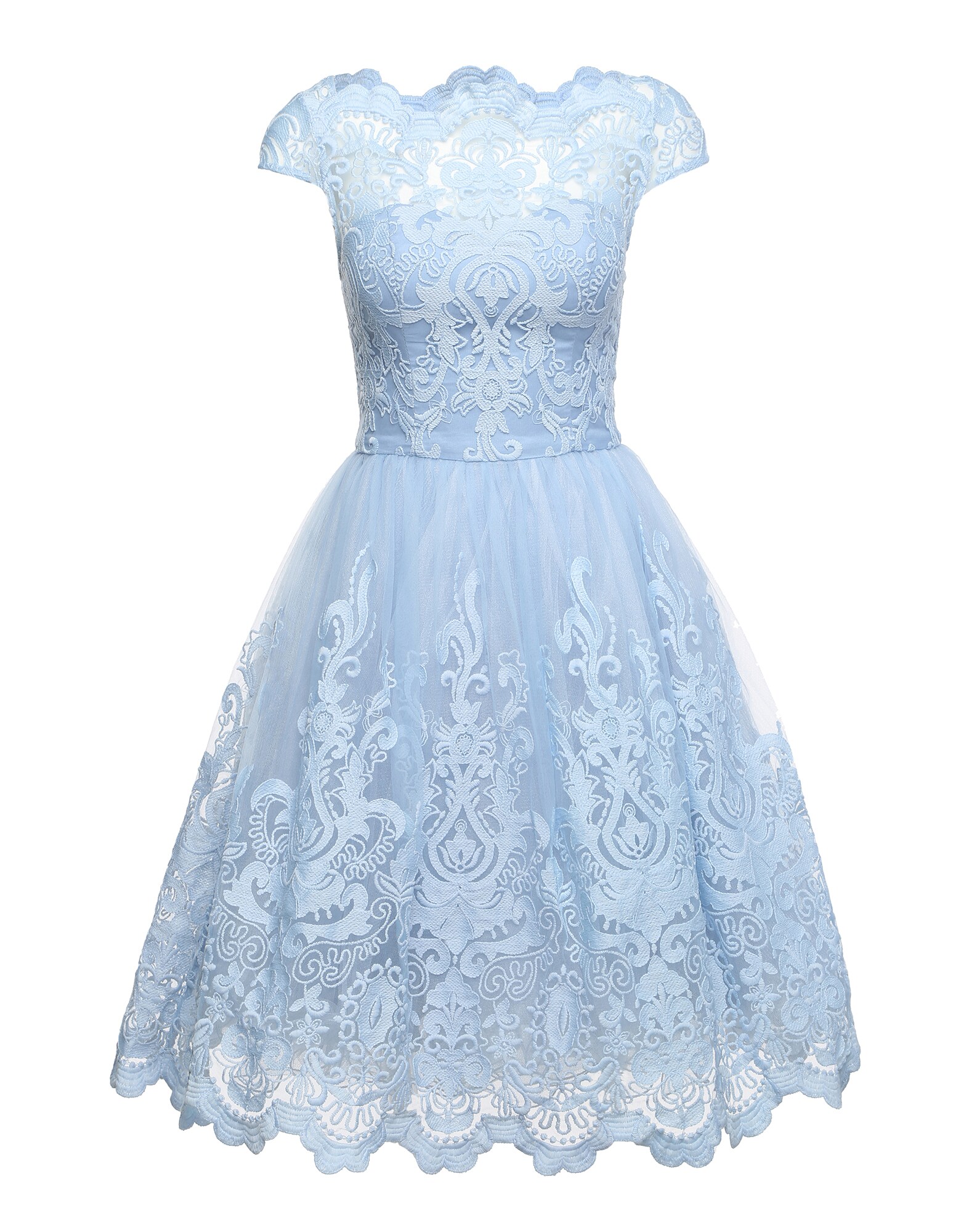 Chi Chi London Kokteilinė suknelė 'RHIANNON DRESS'  šviesiai mėlyna