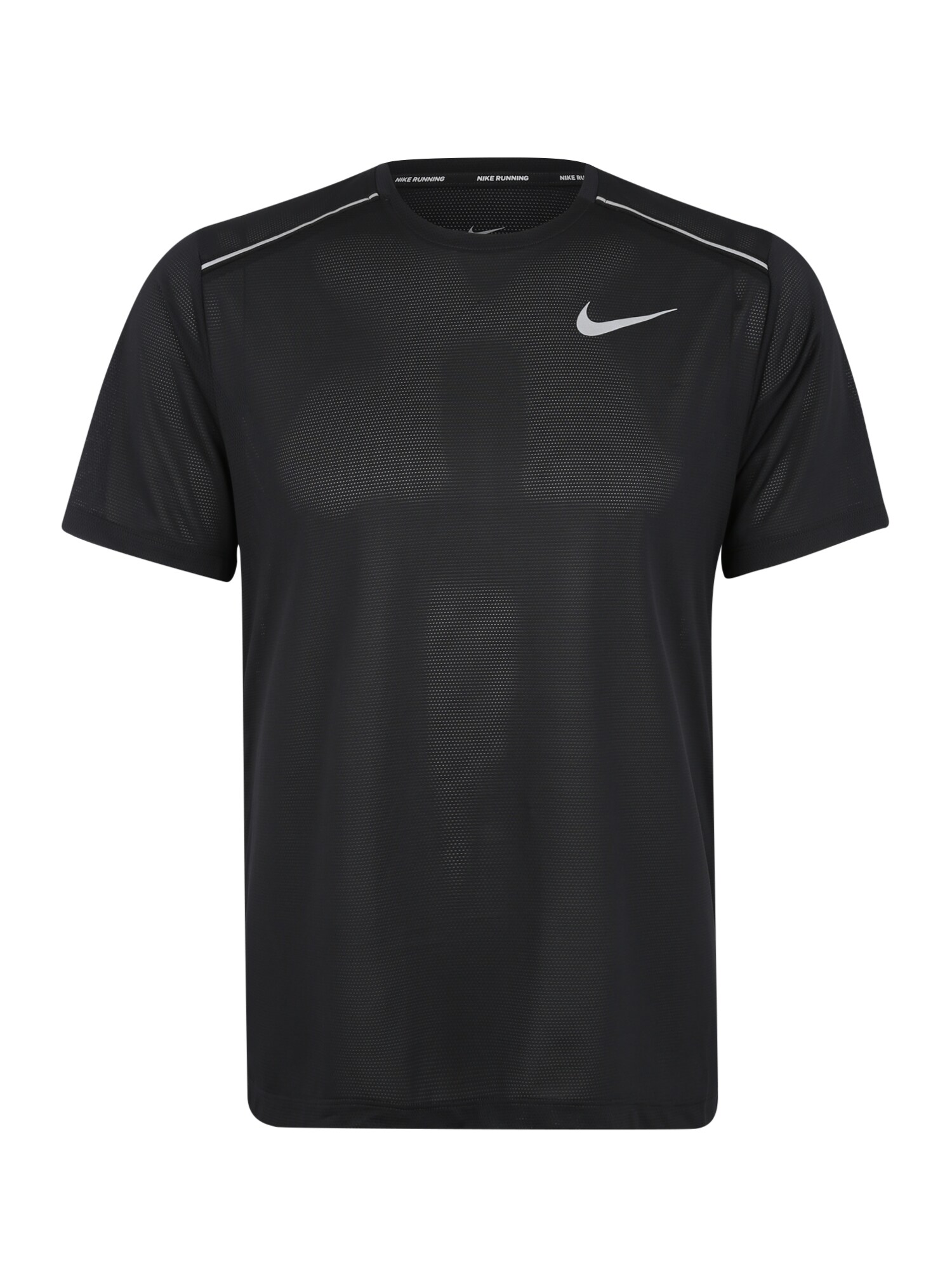 Nike Heren Functioneel Shirt Dri Fit Cool Miler Zwart Wit nike kopen in de aanbieding