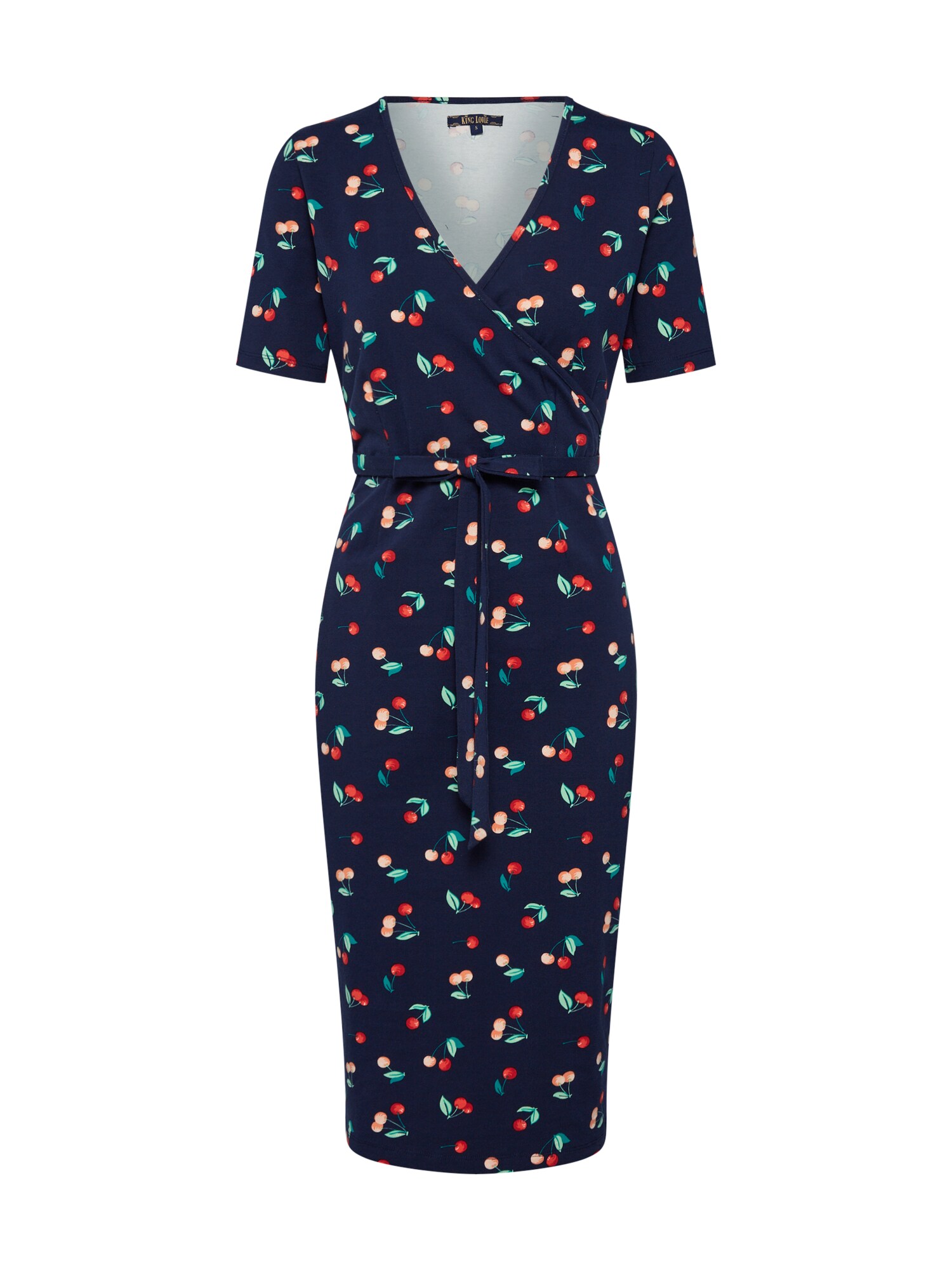 King Louie Dames Jurk Anja Dolce Vita Donkerblauw Gemengde Kleuren king louie kopen in de aanbieding