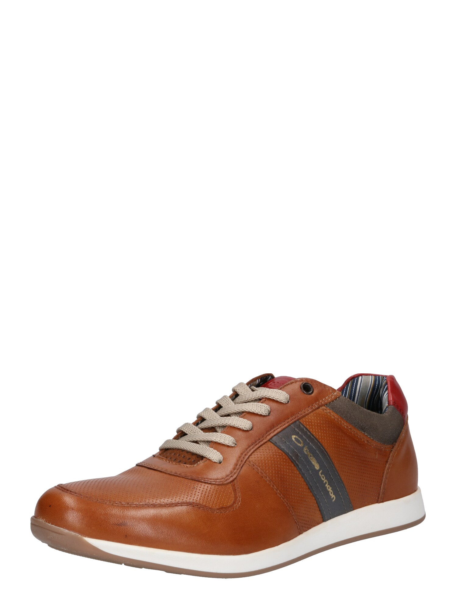 Base London Heren Sneakers Laag Eclipse Cognac base london kopen in de aanbieding