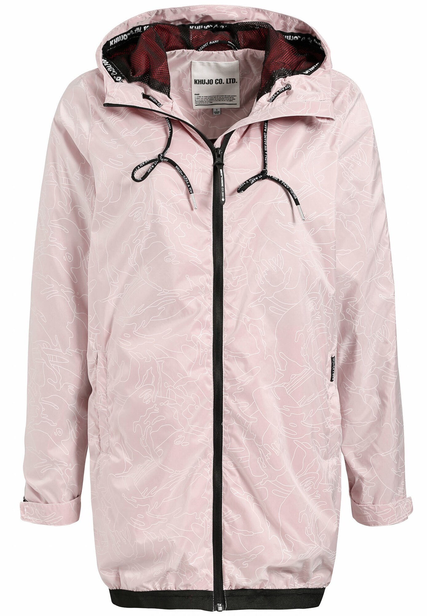 Khujo Dames Tussenjas Nixie Pastelroze Wit khujo kopen in de aanbieding