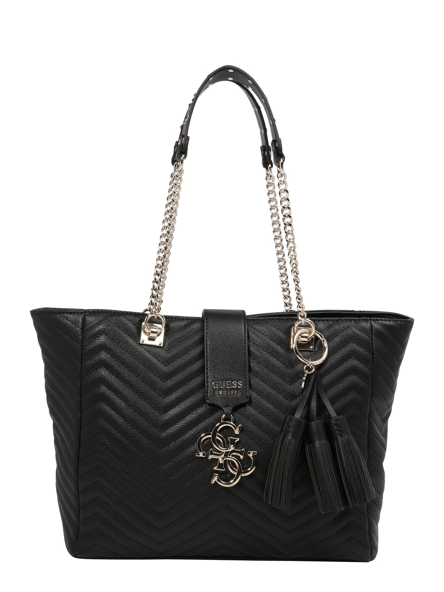 Guess Dames Shopper Violet Carryall Zwart guess kopen in de aanbieding