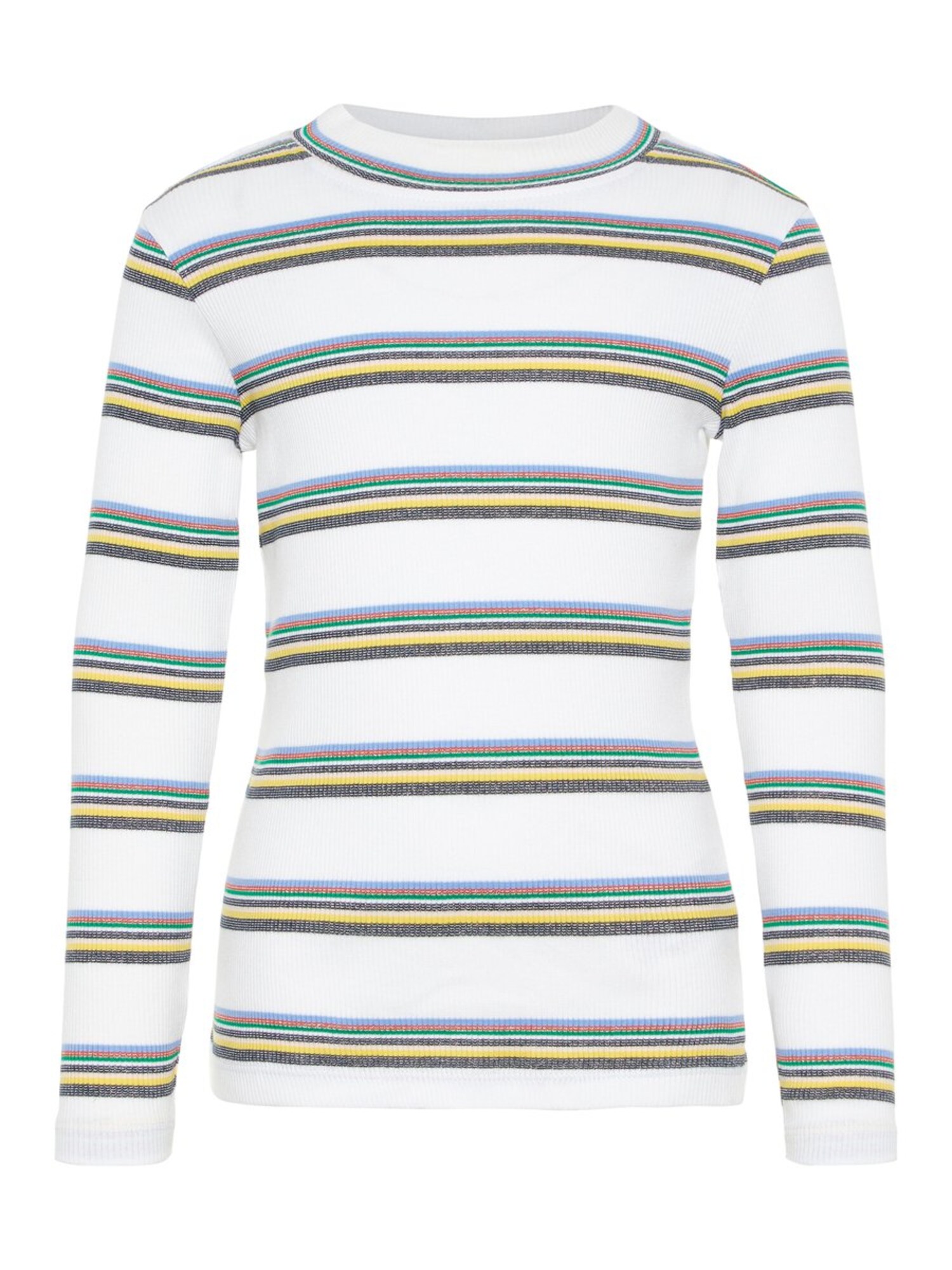 Name It Meisjes Shirt Lichtblauw Limoen Groen Wit name it kopen in de aanbieding