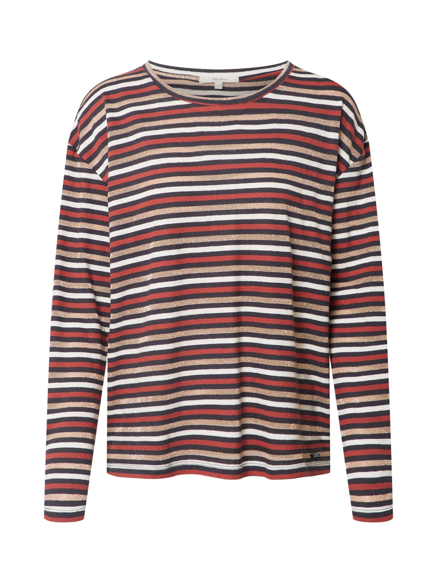 Pepe Jeans Tričko 'Lexy'  béžová / gaštanová / čierna / biela