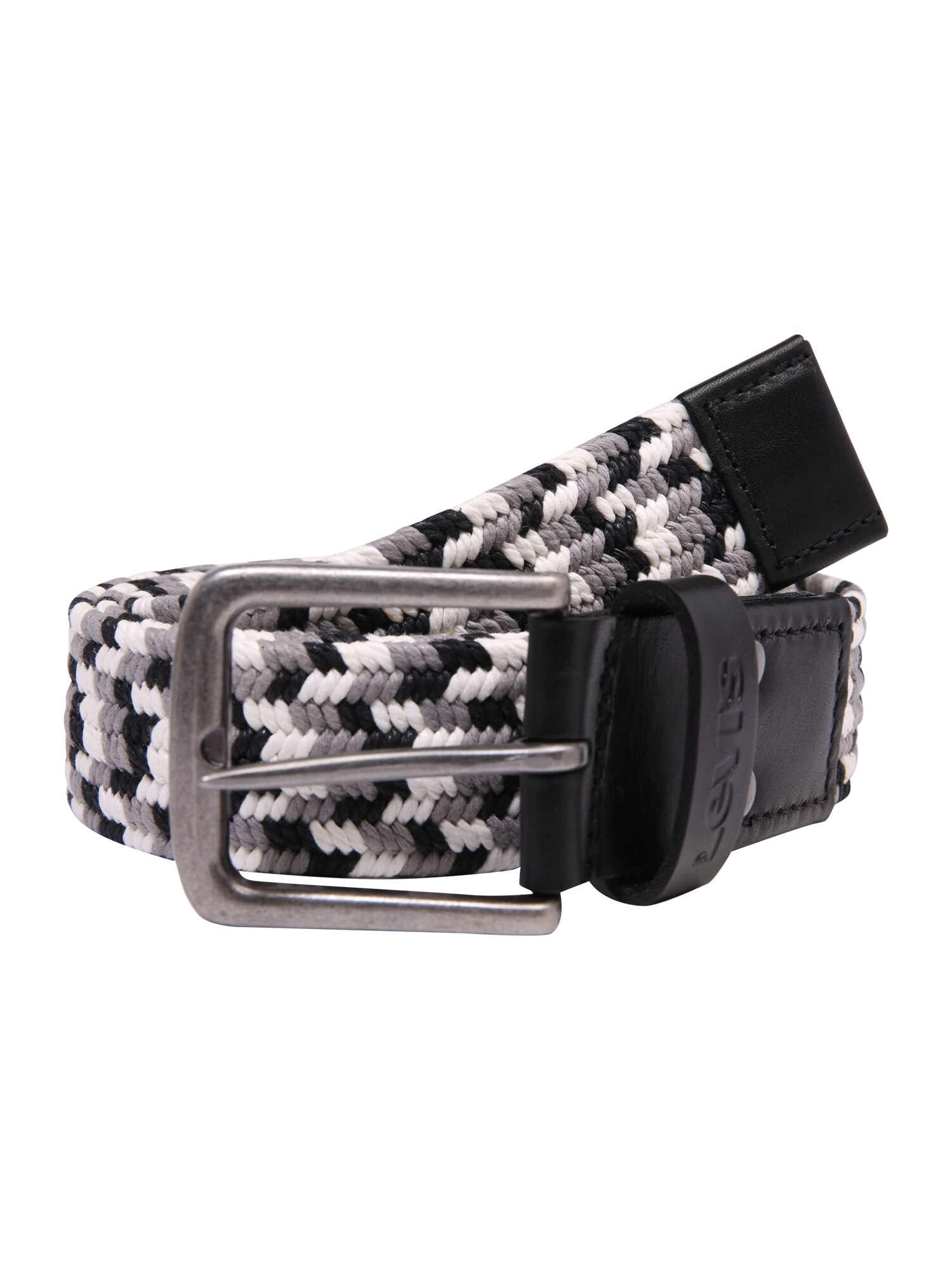 Levis Heren Riem Armstrong Zwart Wit levis kopen in de aanbieding