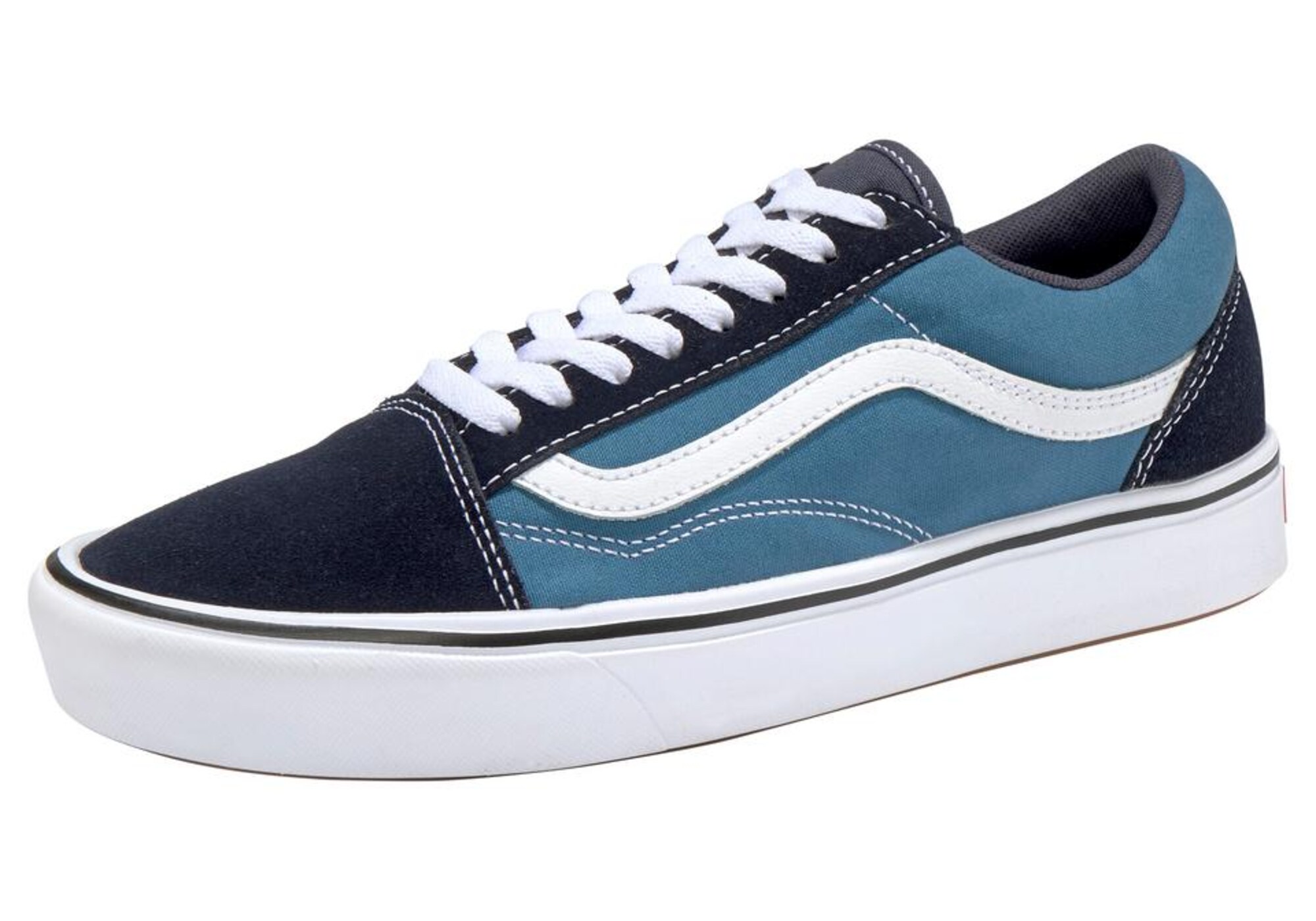 VANS Sportbačiai be auliuko 'Comfy Cush Old Skool'  nakties mėlyna / dangaus žydra / balta