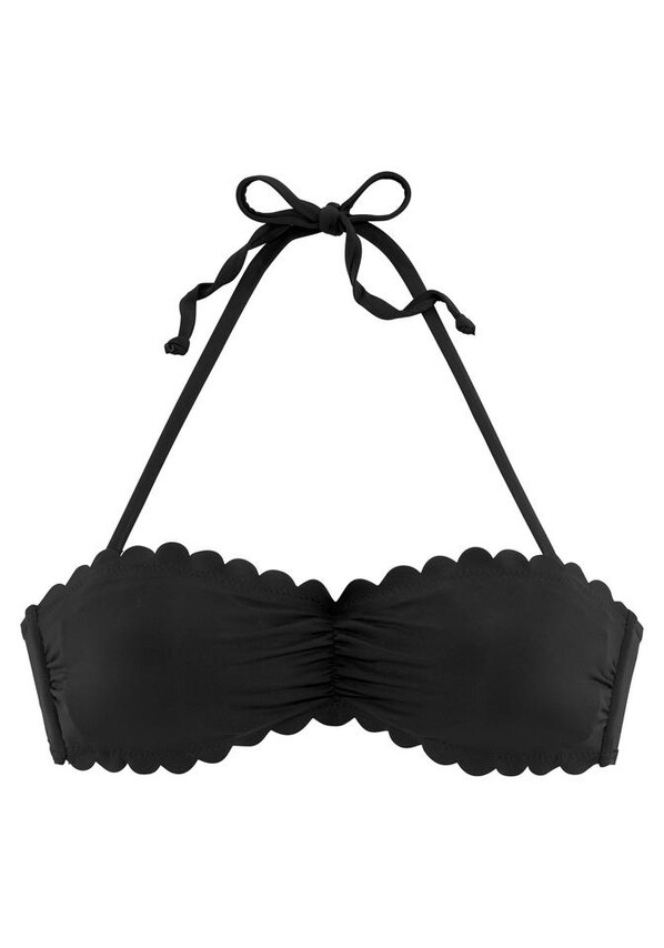 LASCANA, Bikini felső 'Scallop', fekete, 1 kép a 3 közül