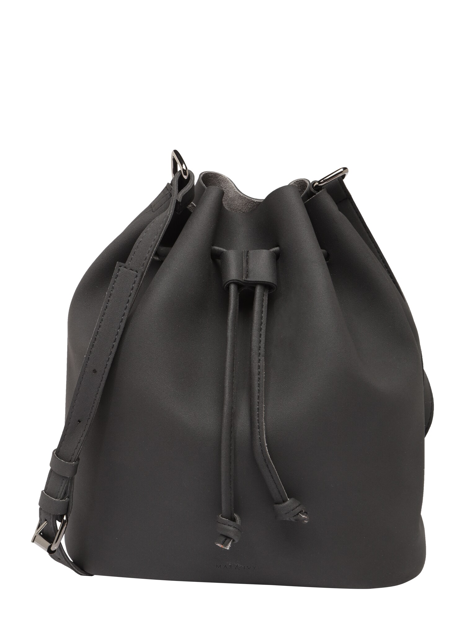 Mae Ivy Dames Buideltas Mila Bucket Bag Zwart mae ivy kopen in de aanbieding