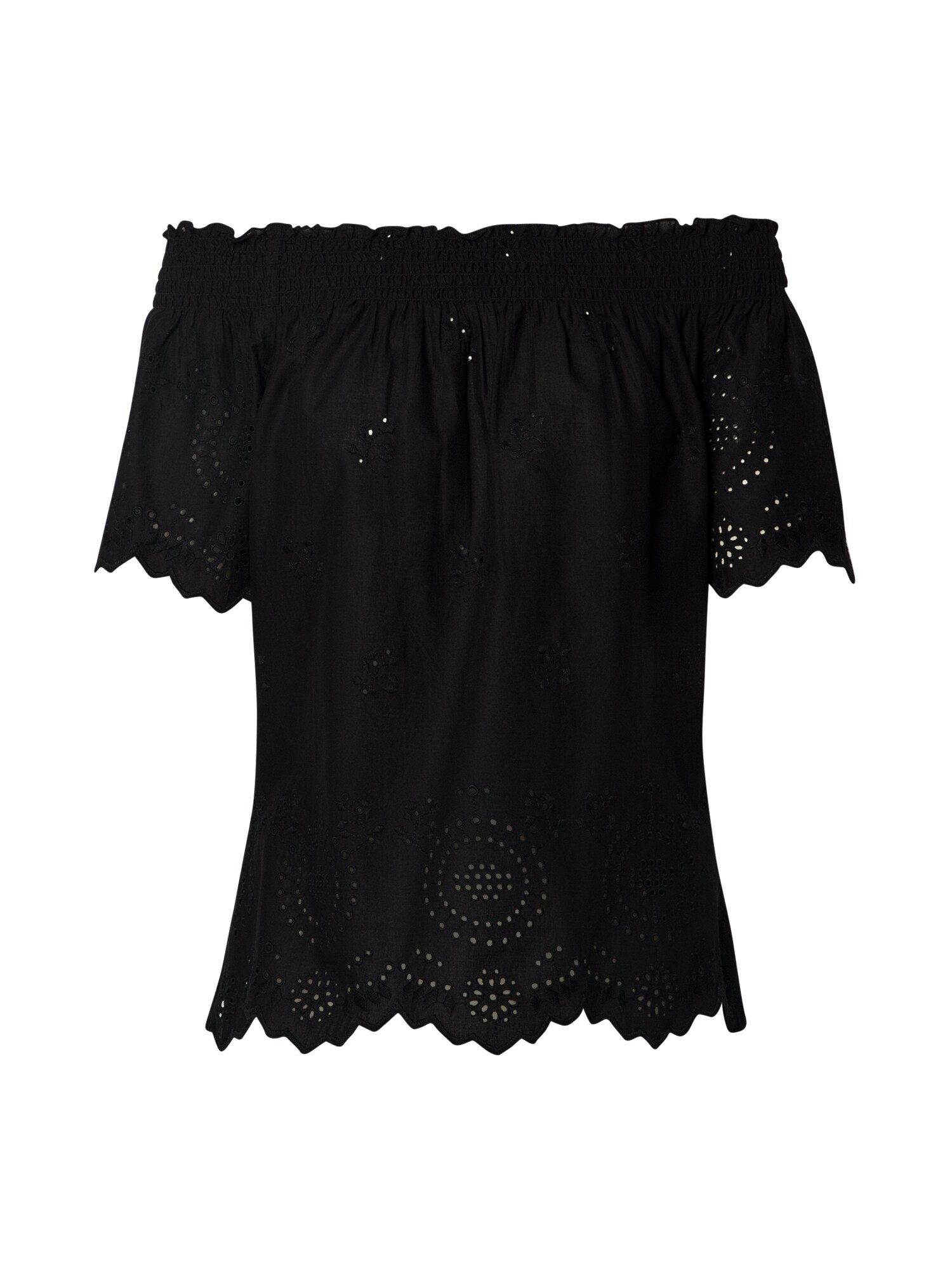 ONLY Palaidinė 'ONLNEW SHERY EMB ANG OFF SHOULDE DNM TOP'  juoda