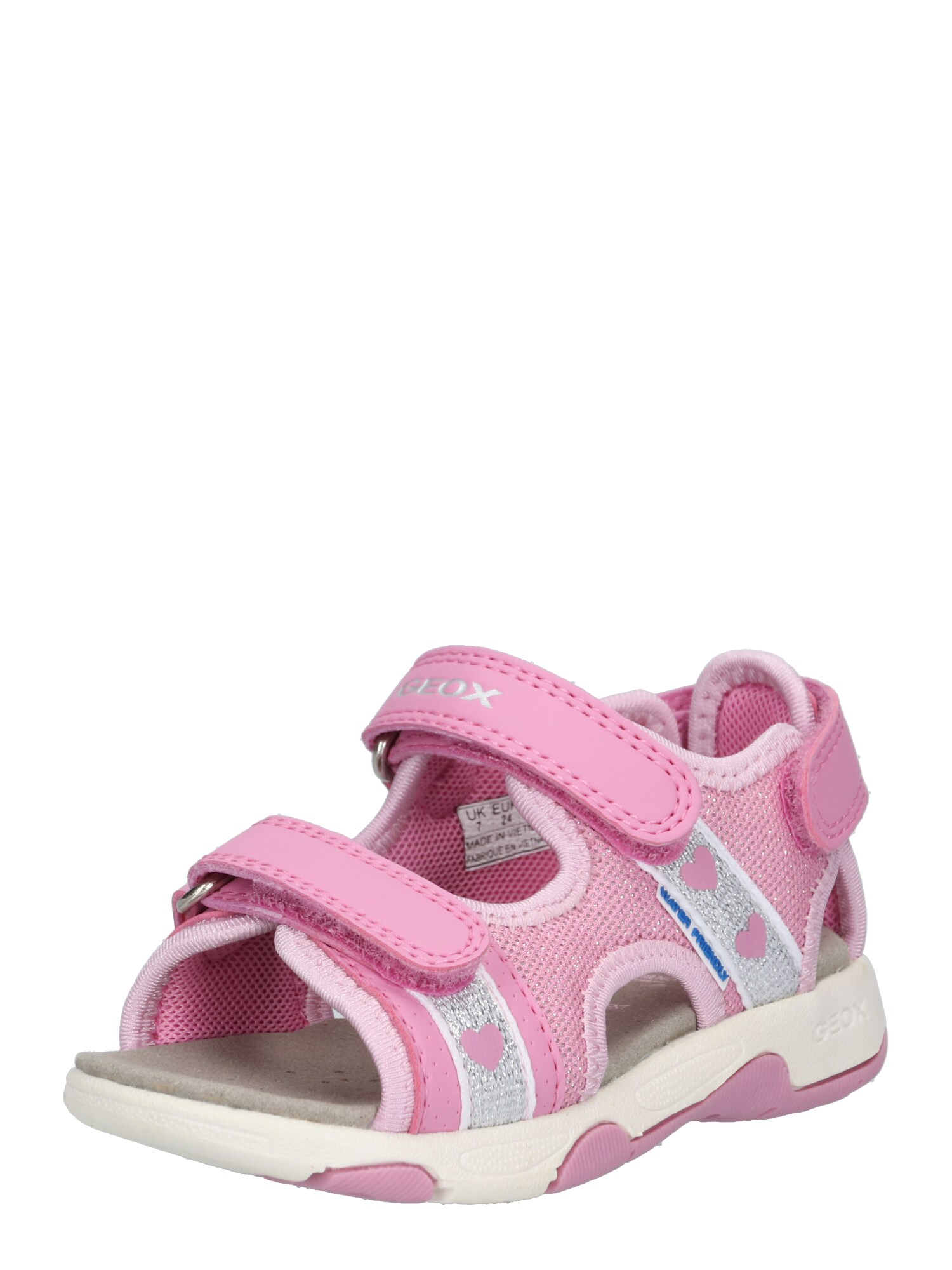 Geox Meisjes Sandalen Multy Rosa Wit geox kopen in de aanbieding