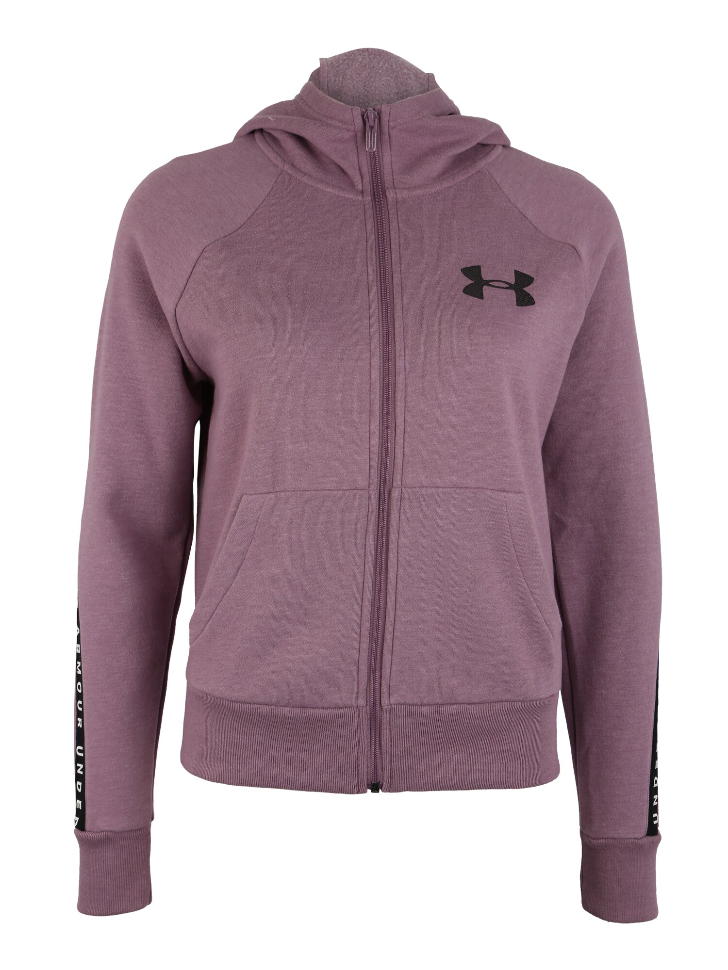 Under Armour Dames Sportief Sweatvest Lila Pink Zwart under armour kopen in de aanbieding