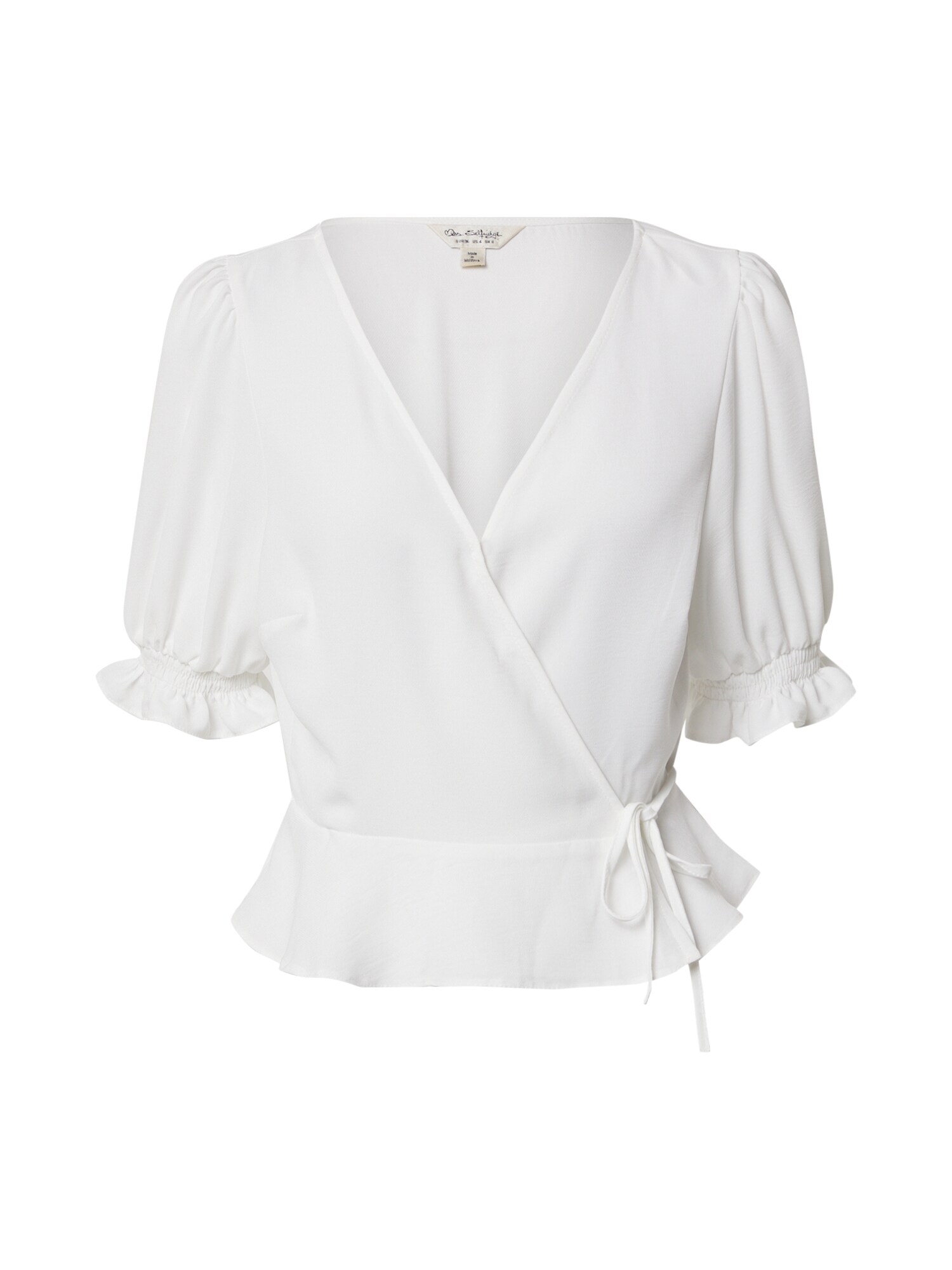 Miss Selfridge Palaidinė 'IVORY SHIRRED WRAP BLOUSE'  balta