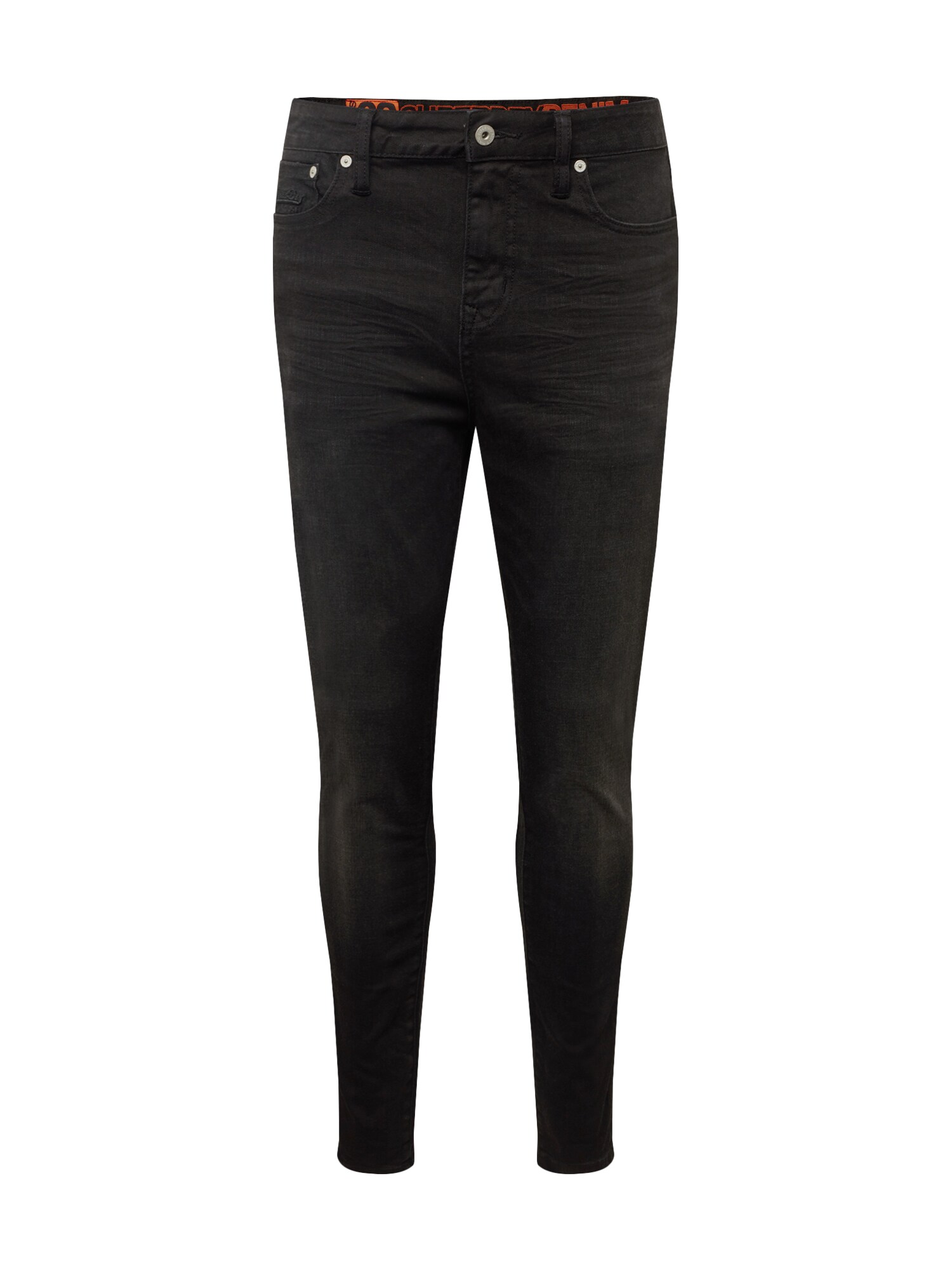 Superdry Heren Jeans Travis Skinny Black Denim superdry kopen in de aanbieding