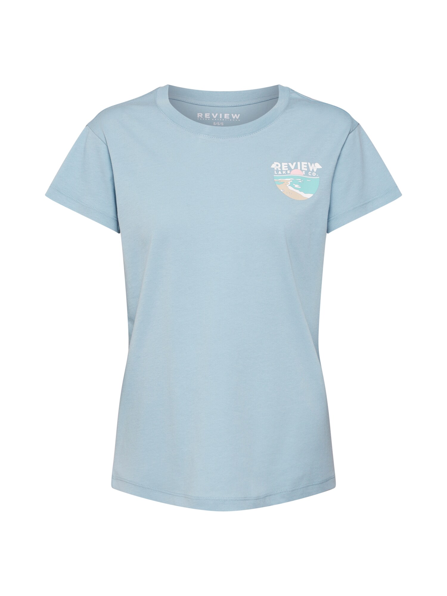 Review Dames Shirt Circle Blauw review kopen in de aanbieding