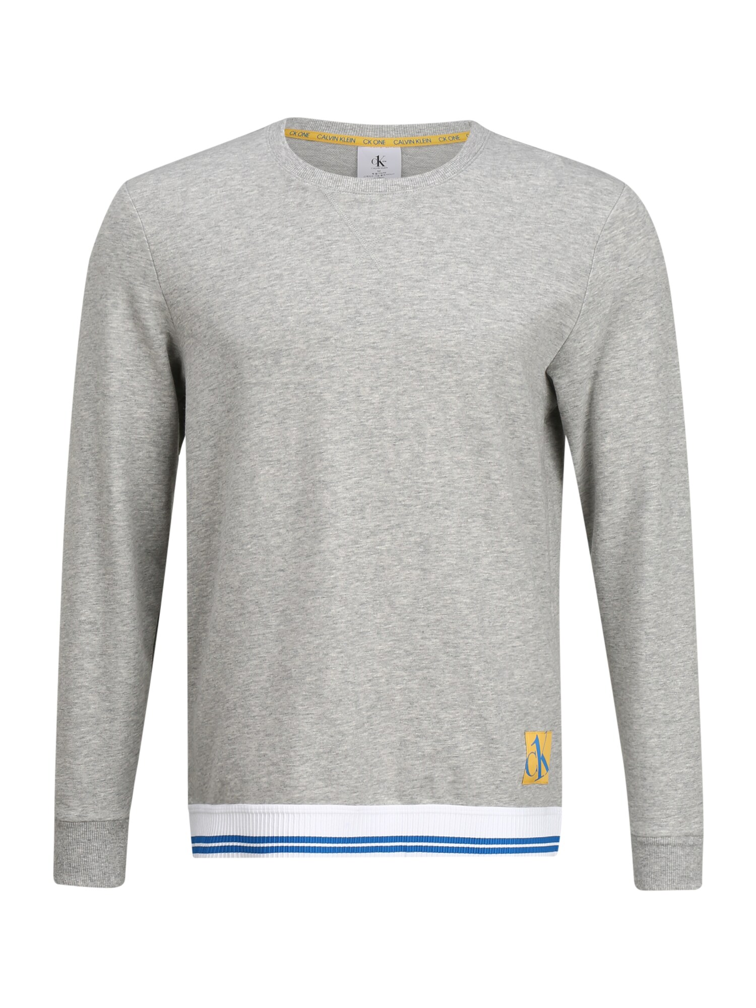 Calvin Klein Underwear Ilga pižama  margai pilka / balta / mėlyna / geltona