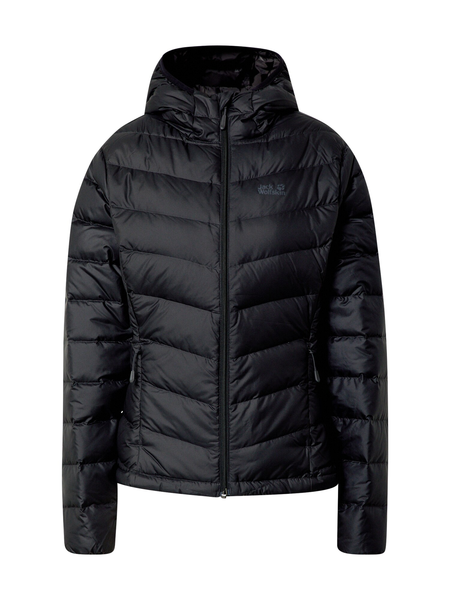 JACK WOLFSKIN Laisvalaikio striukė 'Helium'  margai juoda
