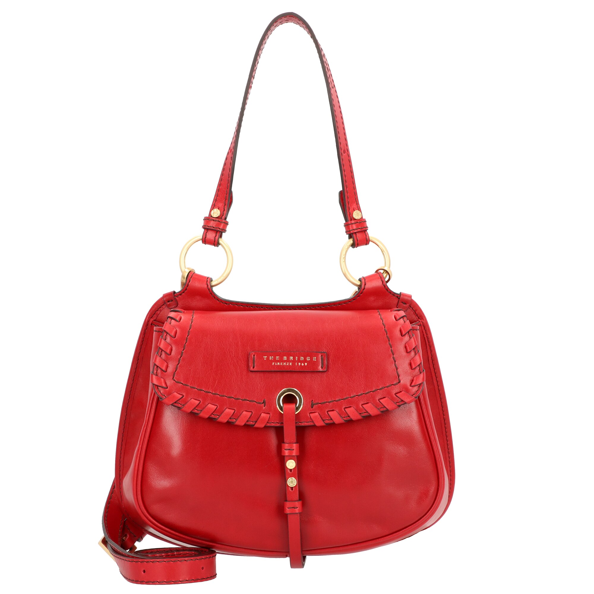 The Bridge Dames Handtas Vallombrosa Vuurrood the bridge kopen in de aanbieding