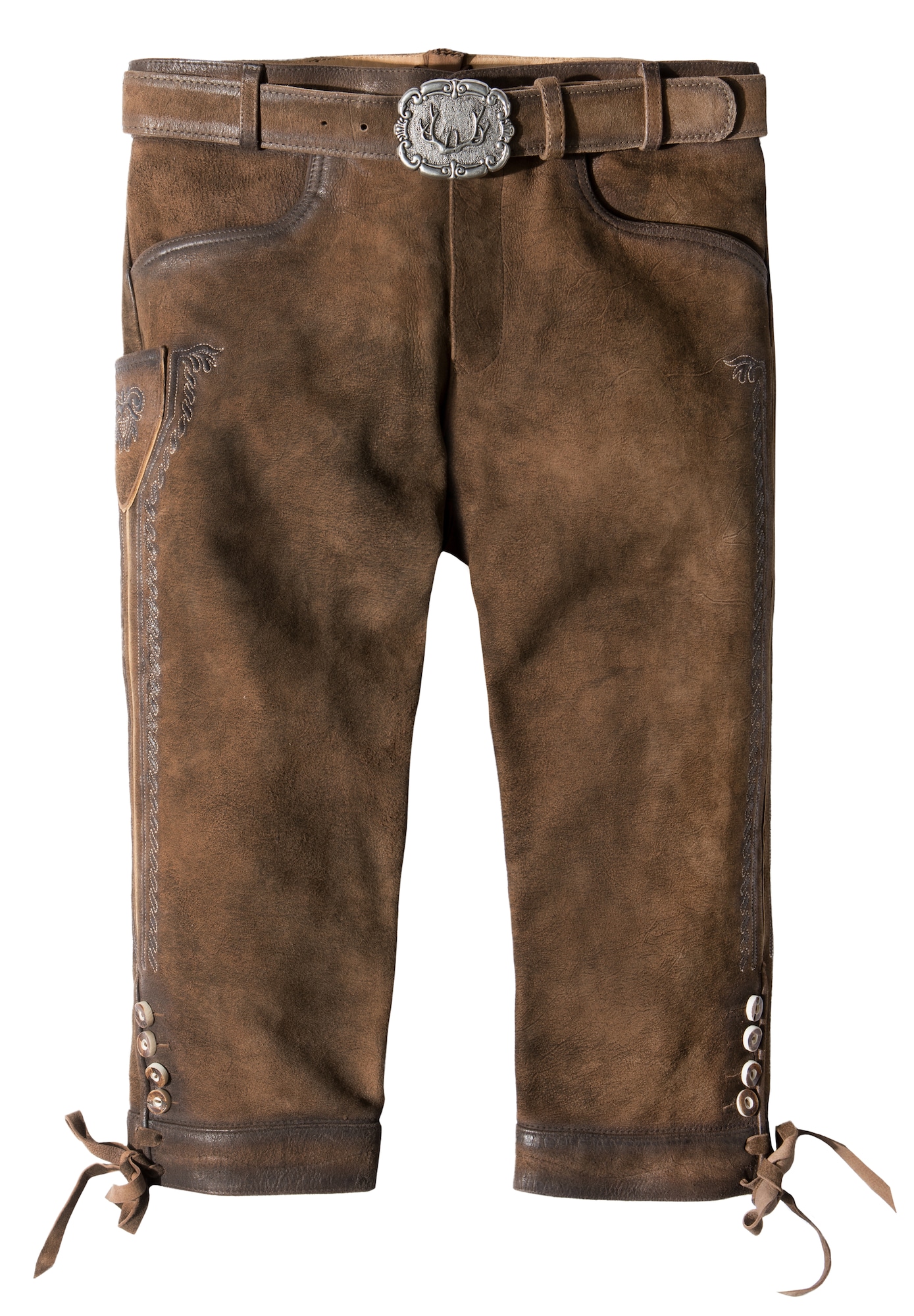 STOCKERPOINT Kelnės su tradiciniais raštais 'Siggi 2' ruda