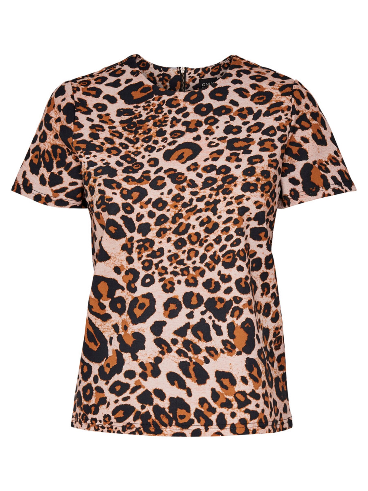 Only Dames Shirt Lichtbeige Bruin Zwart only kopen in de aanbieding