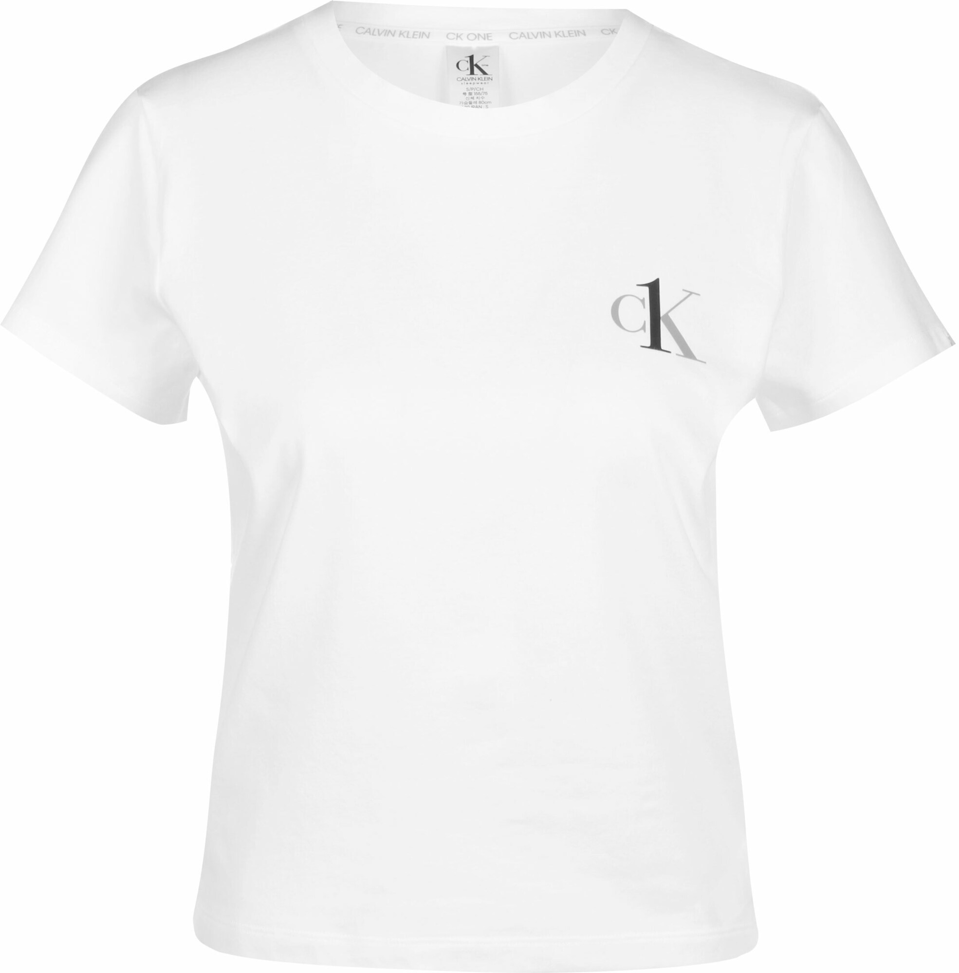 Calvin Klein Underwear Pižaminiai marškinėliai  pilka / balta / juoda