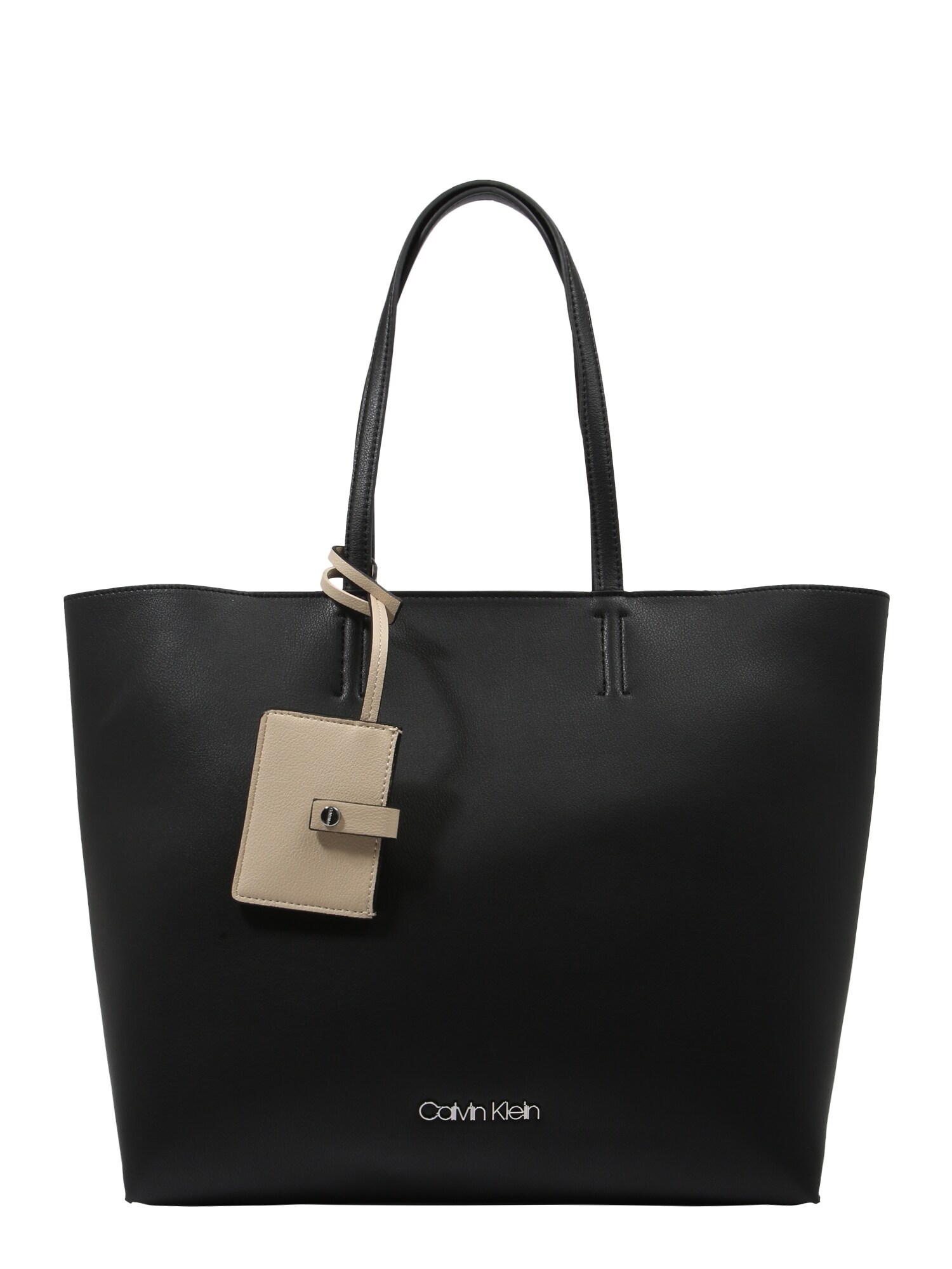 Calvin Klein Dames Shopper Tack Zwart calvin klein kopen in de aanbieding