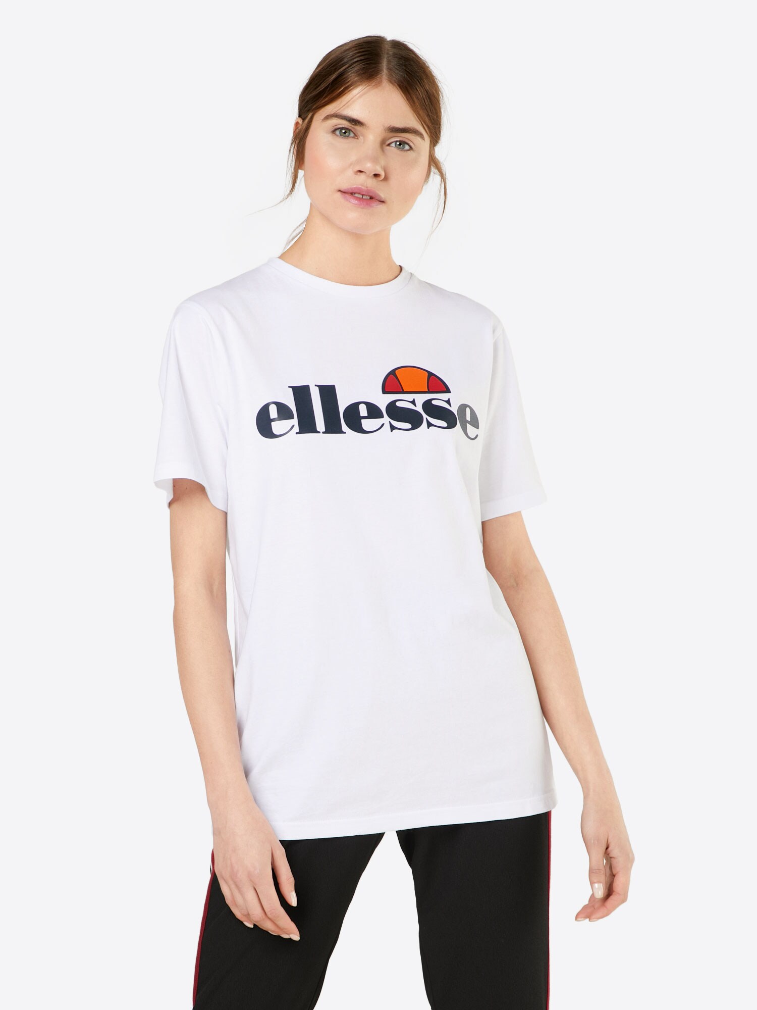 ELLESSE Póló 'Albany'  narancs / piros / fekete / fehér termék 2. képe