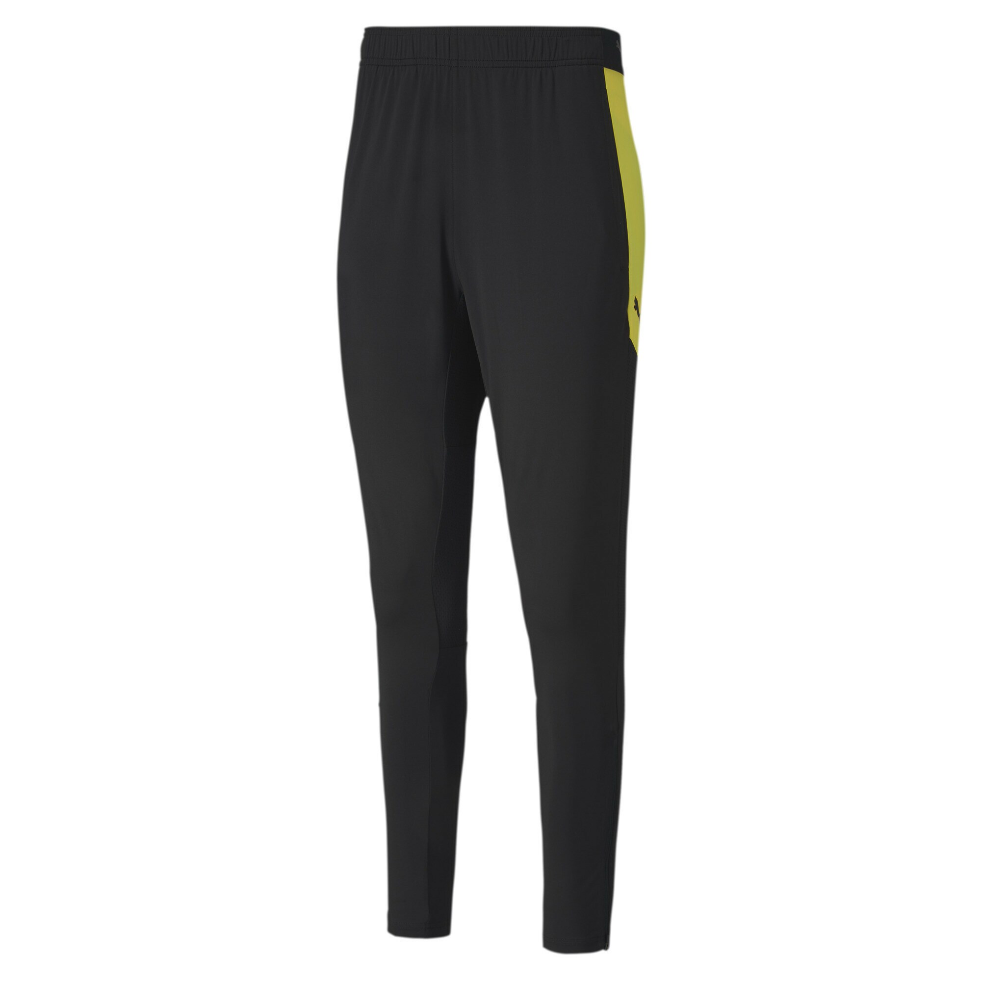 PUMA Pantaloni sport  galben citron / negru