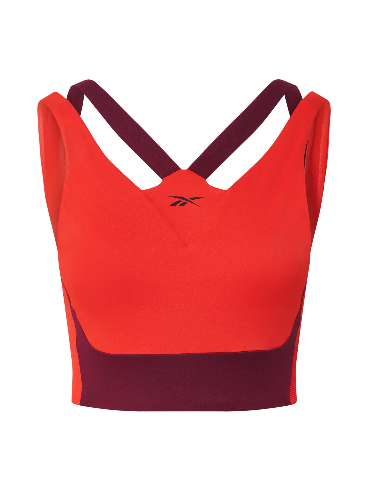 REEBOK Sportinė liemenėlė  oranžinė-raudona / tamsiai violetinė