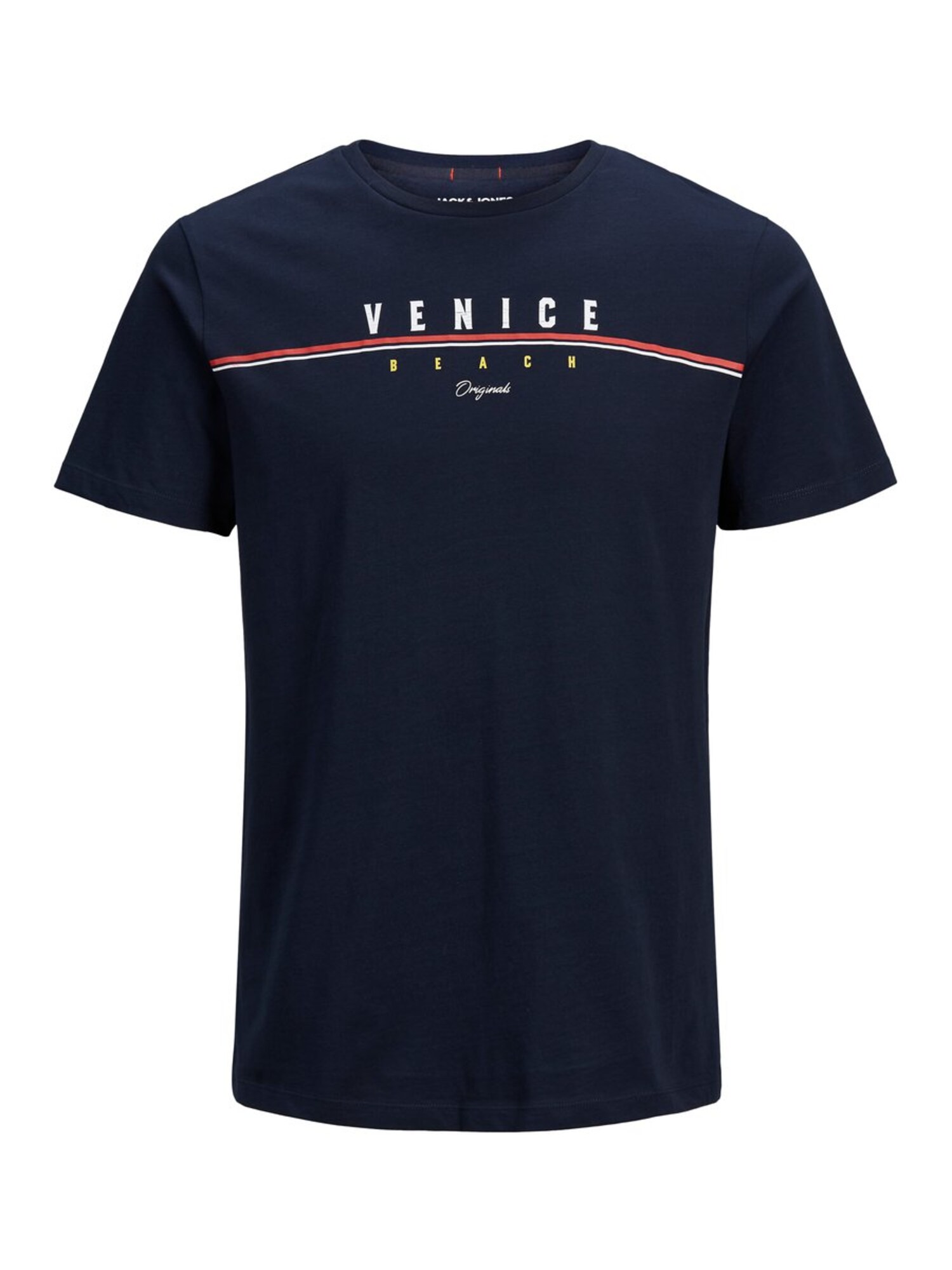 Jack And Jones Heren Shirt Nachtblauw Rood Wit jack and jones kopen in de aanbieding