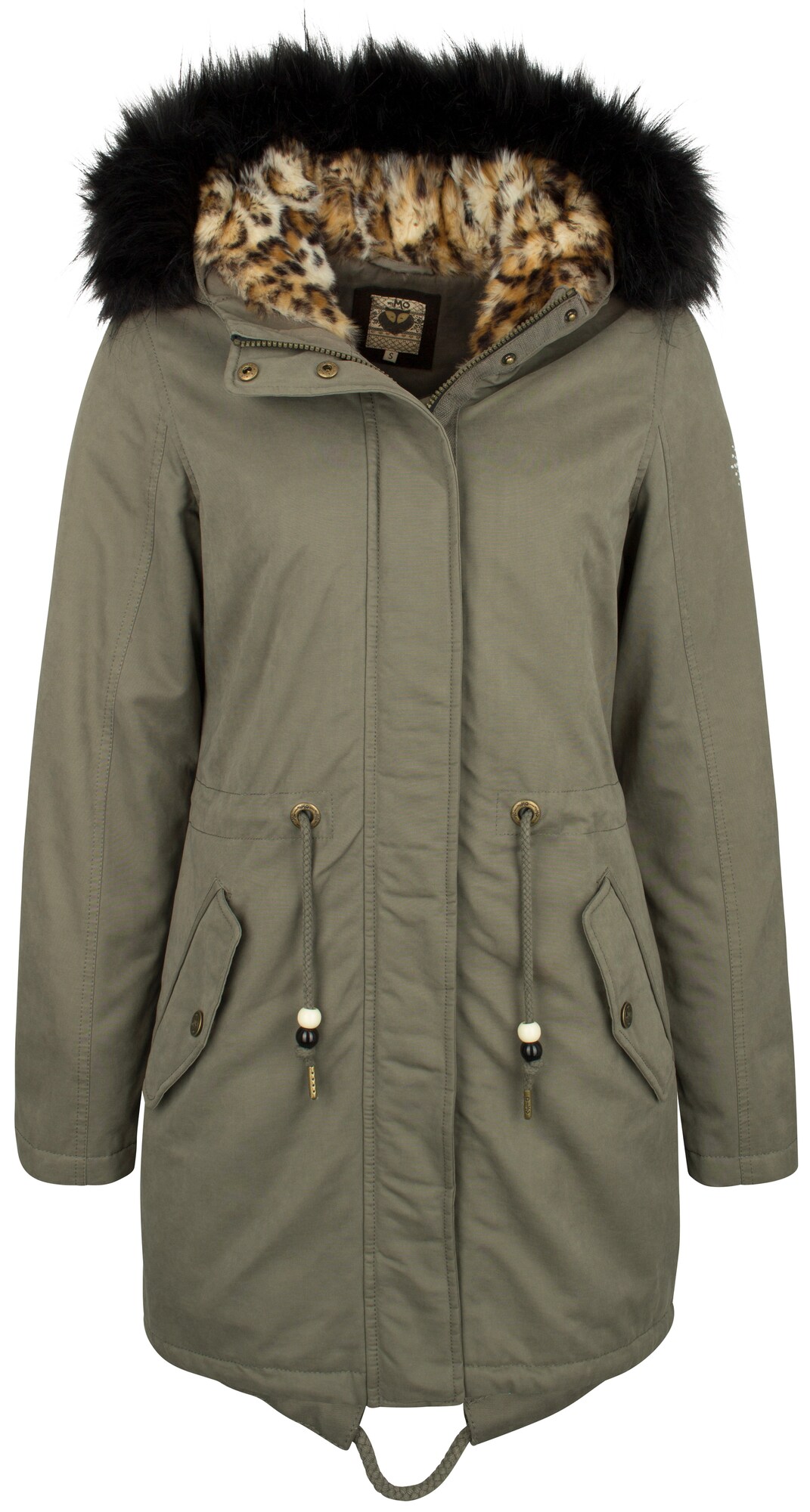 Mymo Dames Winterparka Kaki mymo kopen in de aanbieding