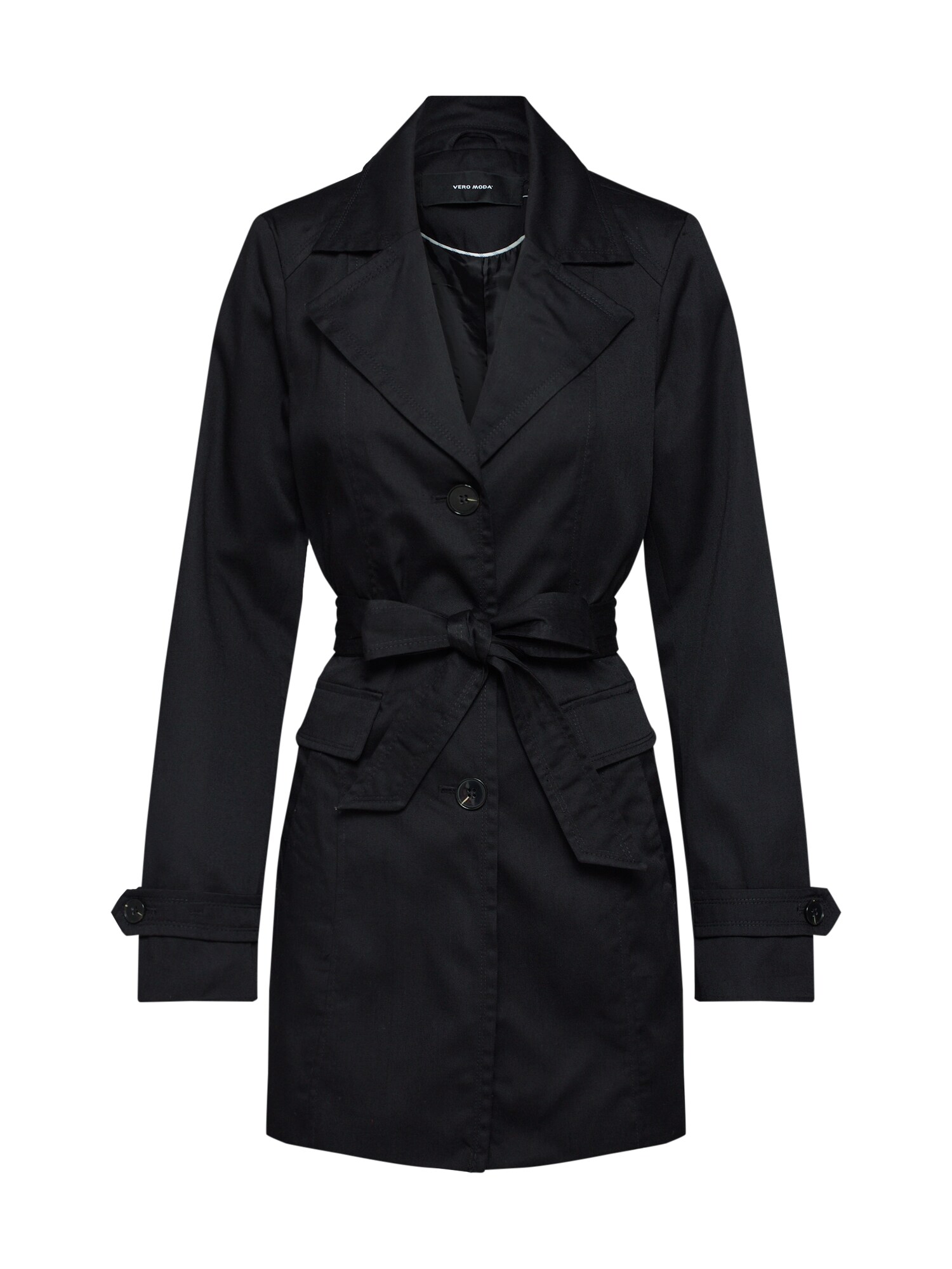 Vero Moda Dames Tussenmantel Eva Abby Zwart vero moda kopen in de aanbieding