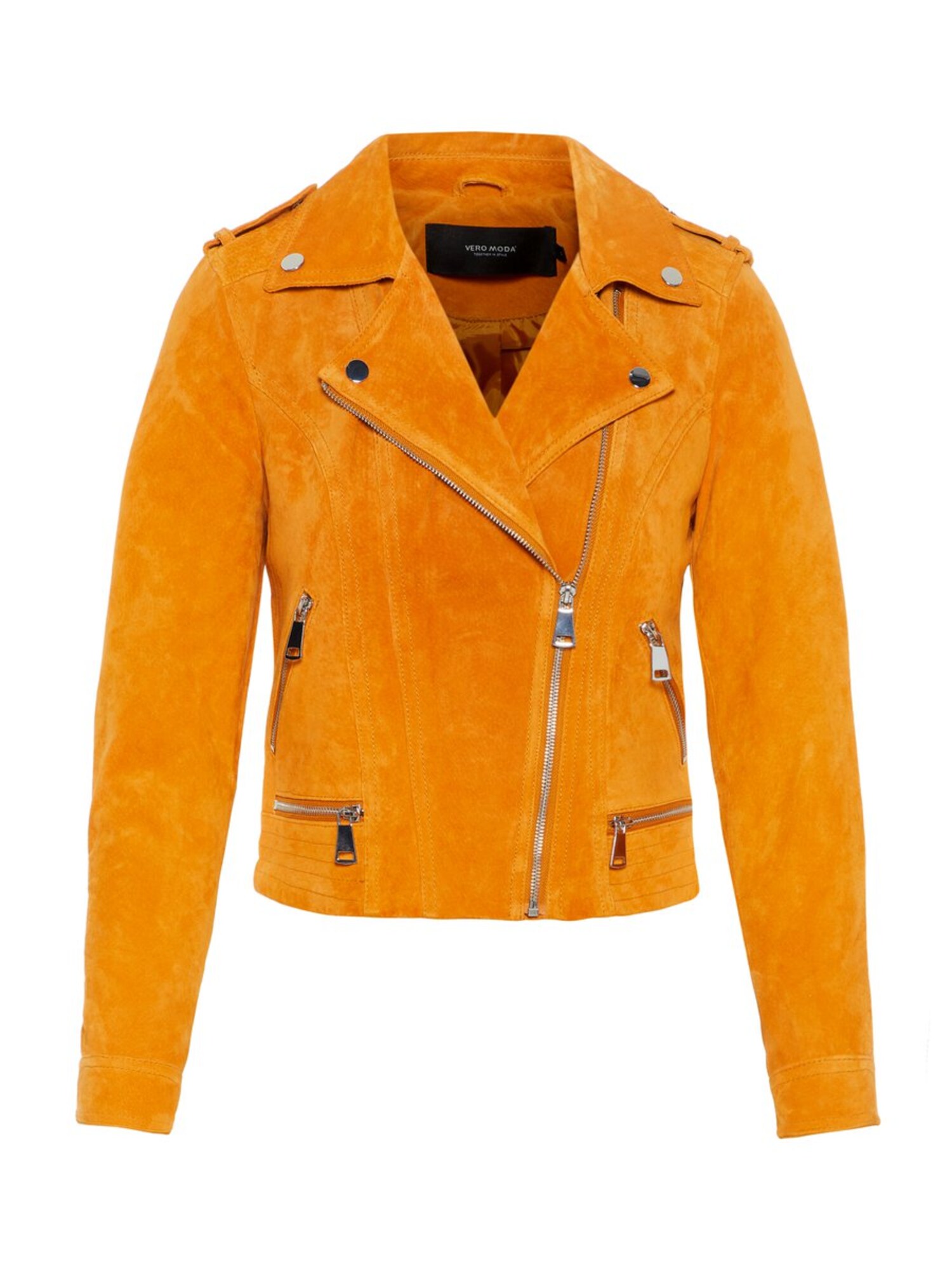 Vero Moda Dames Tussenjas Suede Sinaasappel vero moda kopen in de aanbieding