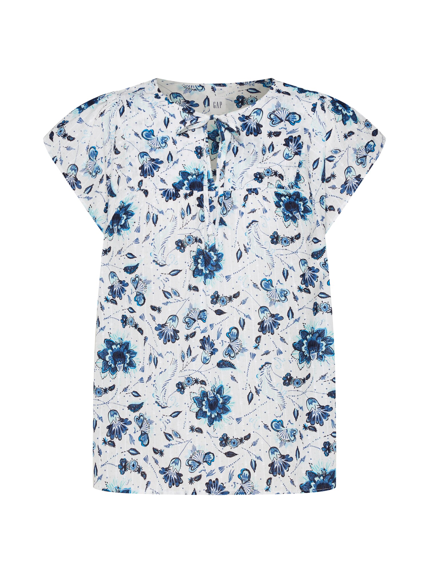 Gap Dames Blouse Gemengde Kleuren Wit gap kopen in de aanbieding