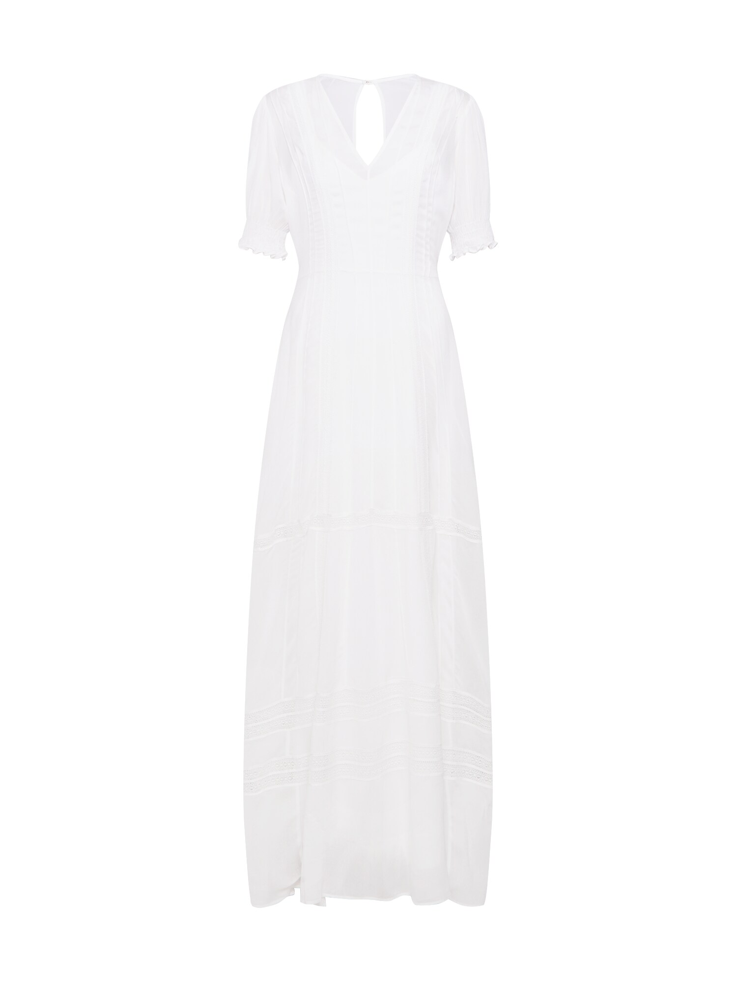 IVY & OAK Vakarinė suknelė 'V-NECK BRIDAL CHIFFON DRESS'  balta / juoda