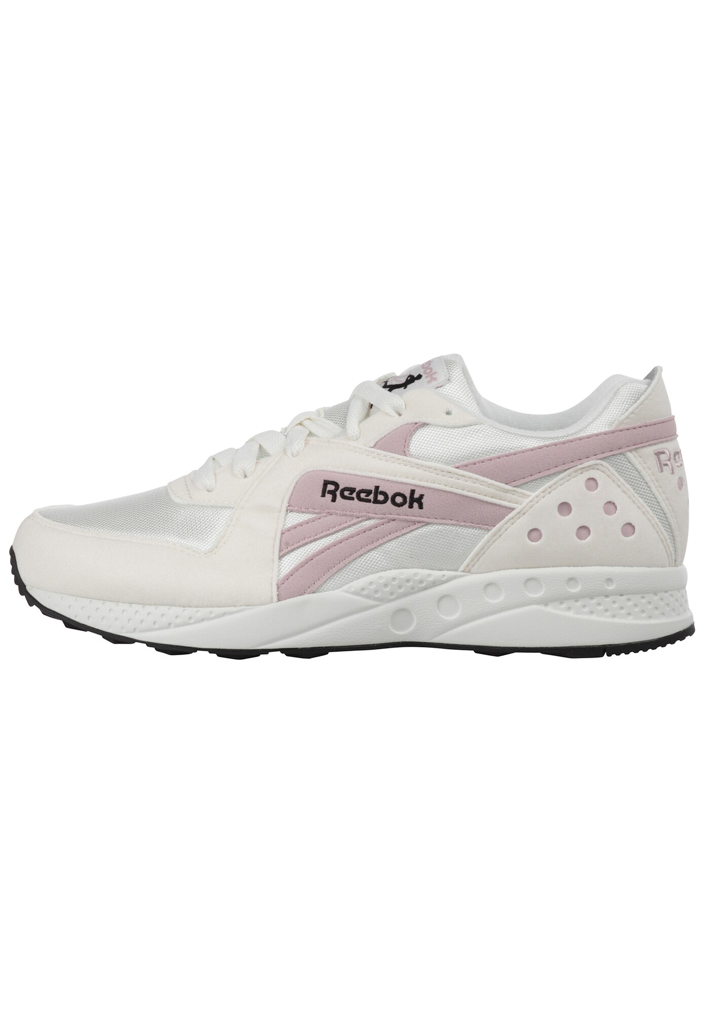 Reebok Dames Sneakers Laag Pyro Creme Oudroze Wit reebok kopen in de aanbieding