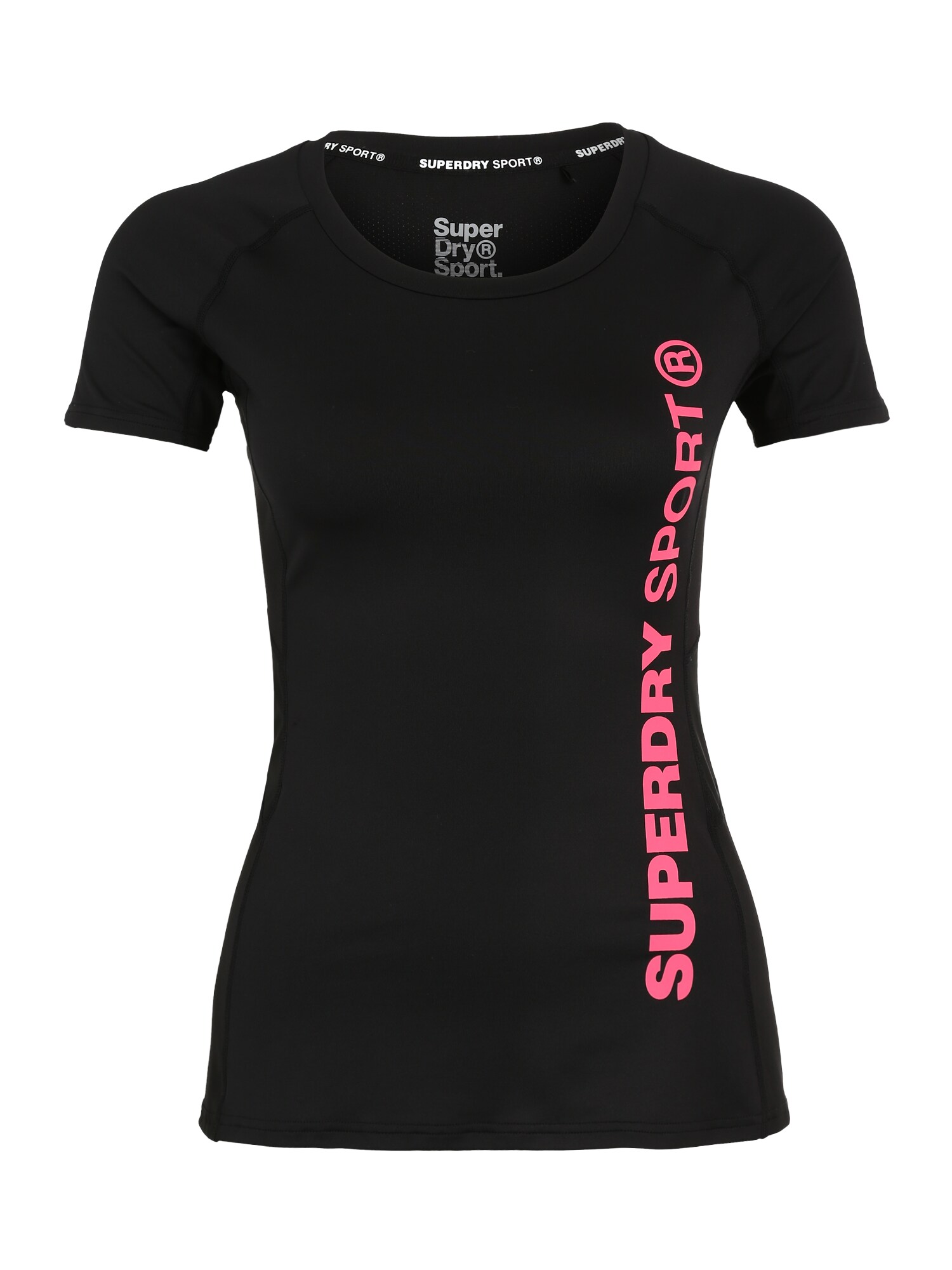 Superdry Dames Functioneel Shirt Rosa Zwart superdry kopen in de aanbieding