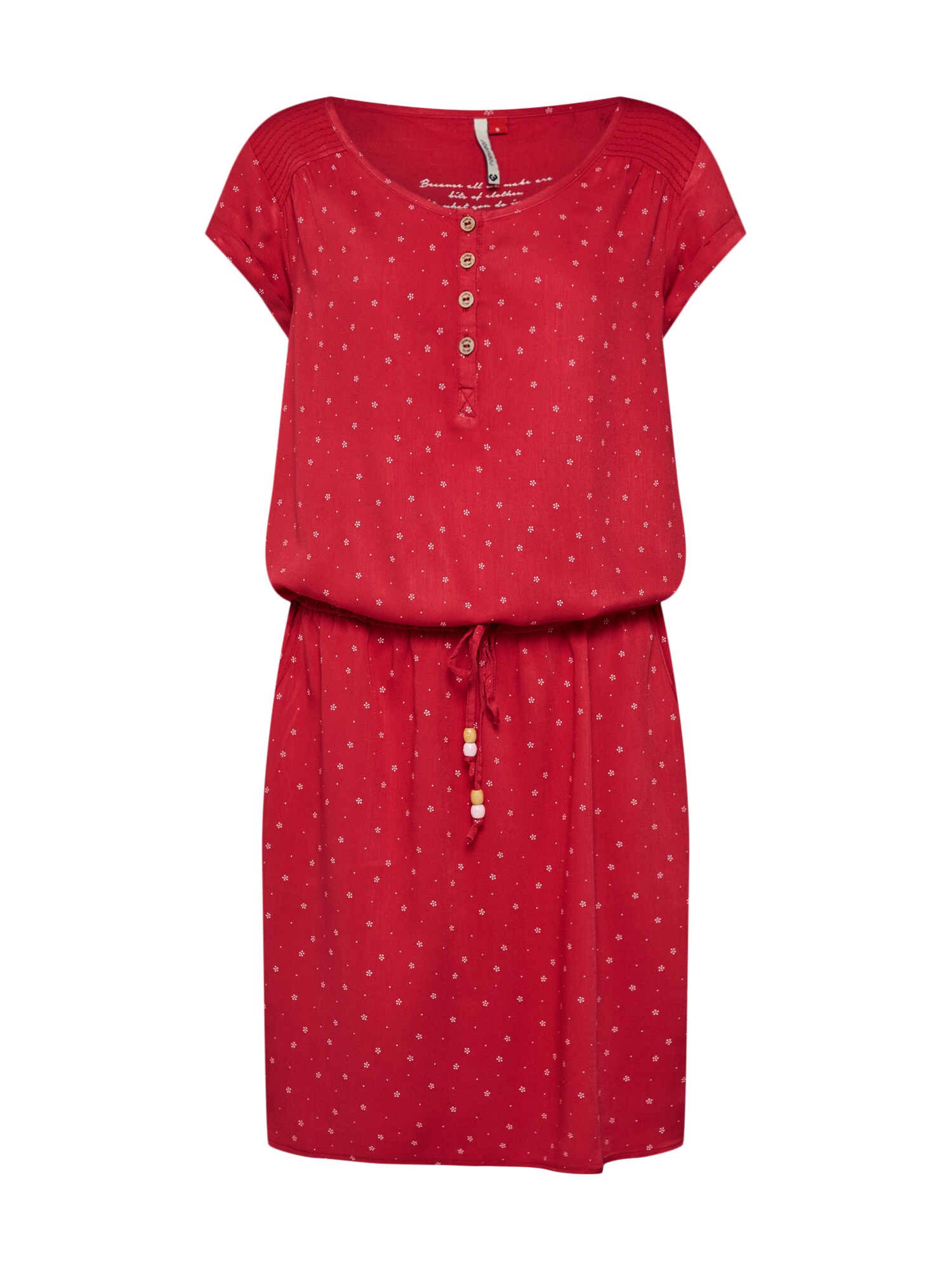 Ragwear Dames Zomerjurk Danila Rood Wit ragwear kopen in de aanbieding