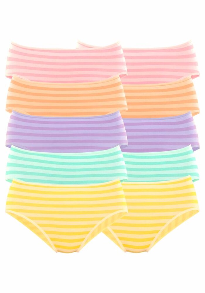 GO IN Panty Damen Größe S/M gelb / pastellgrün / helllila / orange / pastellpink
