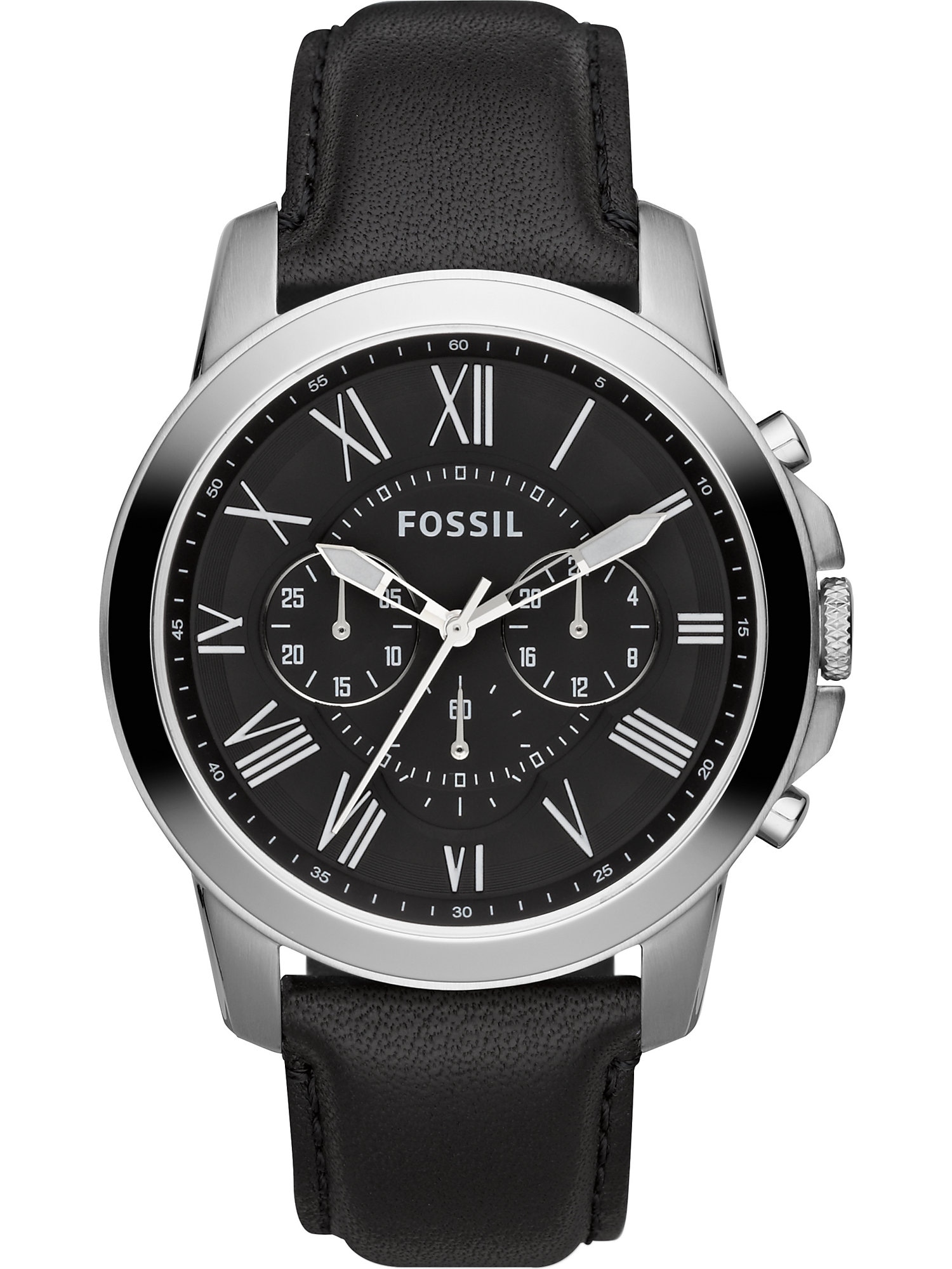 FOSSIL Ceas analogic  negru / argintiu