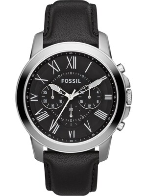 FOSSIL Reloj analógico  negro / plata