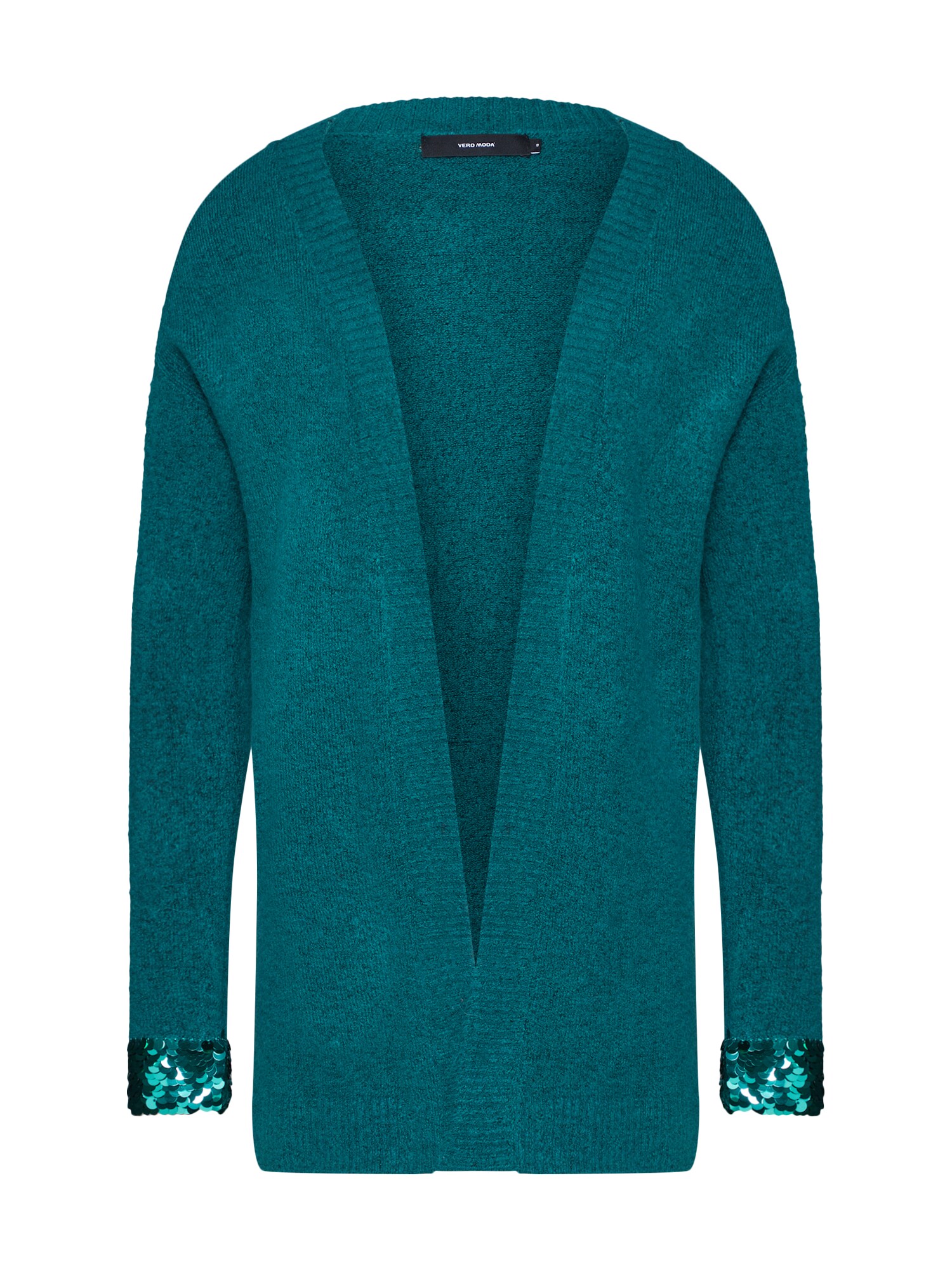 Vero Moda Dames Gebreid Vest Vmalaia Ls Open Cardigan Petrol vero moda kopen in de aanbieding