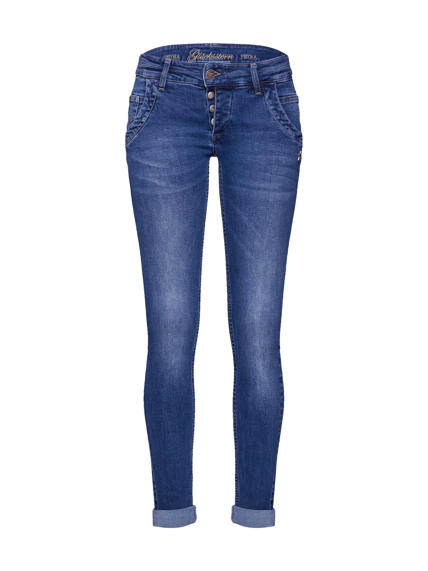 Glucksstern Dames Jeans Petra Blauw Denim glucksstern kopen in de aanbieding