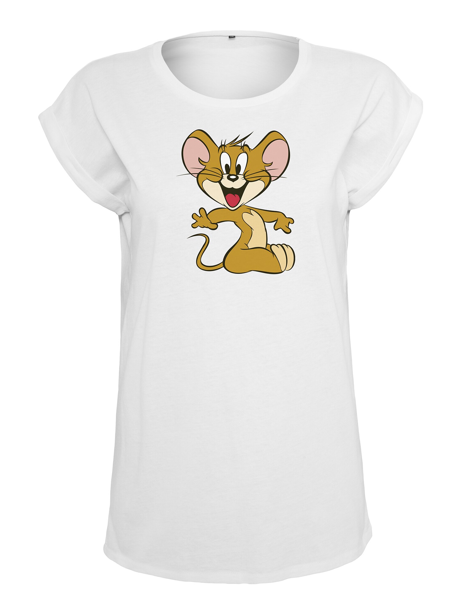 Merchcode Marškinėliai 'Tom & Jerry Mouse'  balta