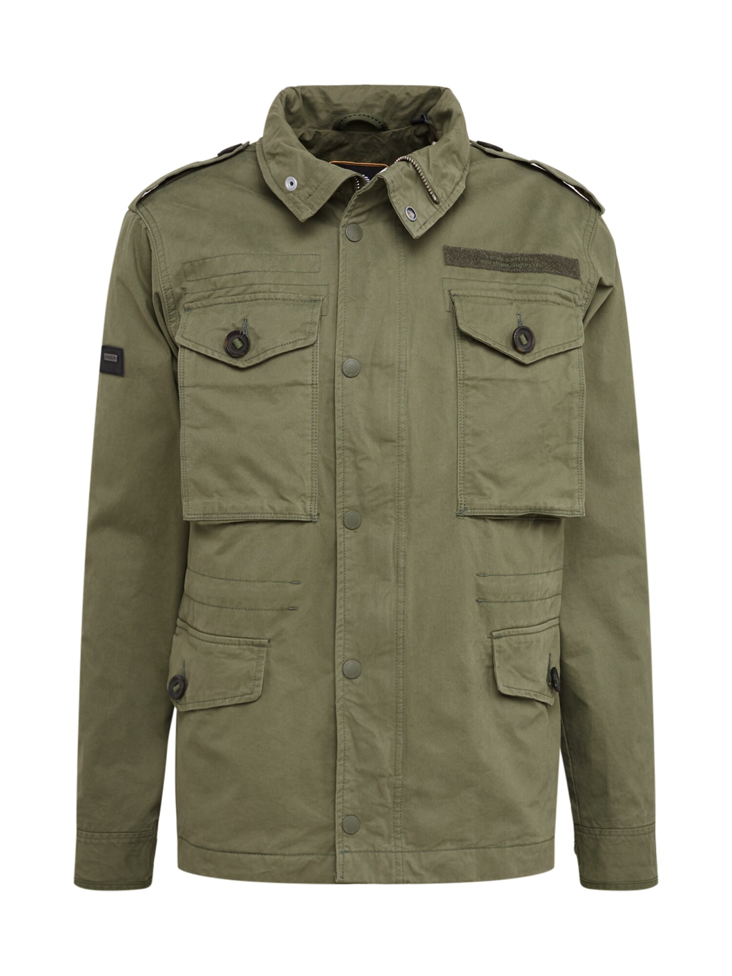 Superdry Demisezoninė striukė 'FIELD JACKET'  rusvai žalia