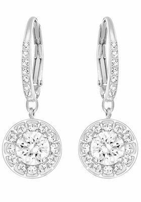 Swarovski Pendientes 'Una'  plata