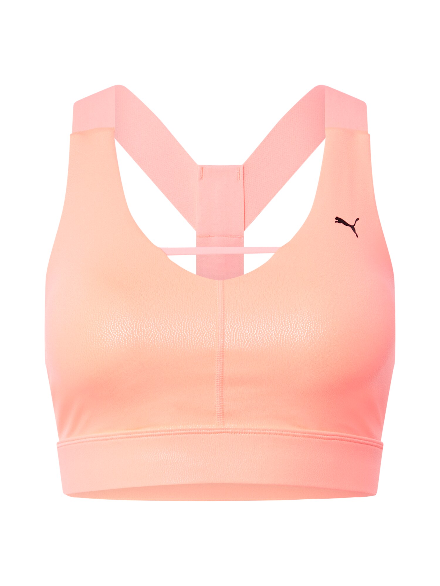 PUMA Sportinė liemenėlė 'Pearl'  juoda / persikų spalva